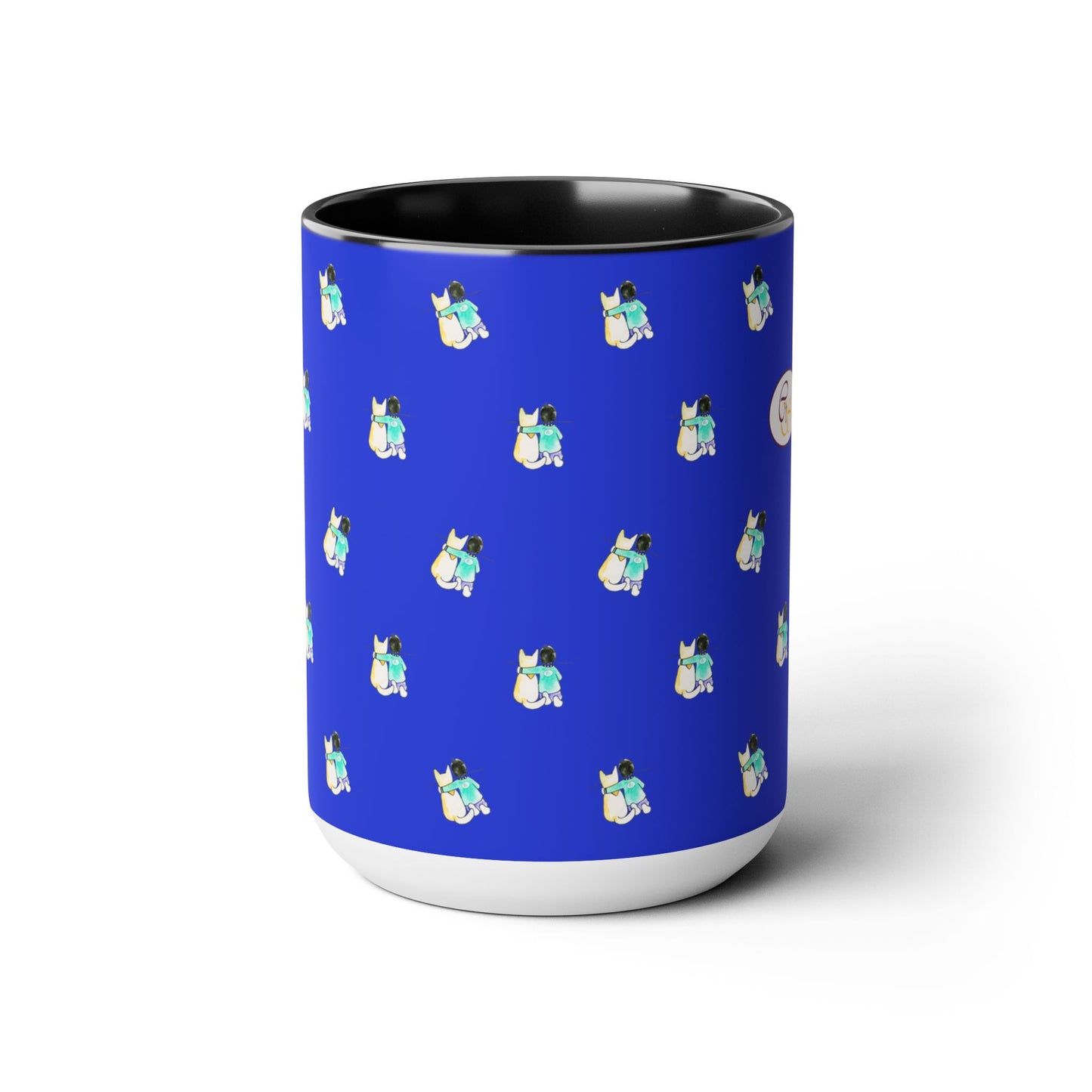 CTS Blue - Coffee Mug in 2 colors, Black or Blue, 15oz by Artist Marie Frederique