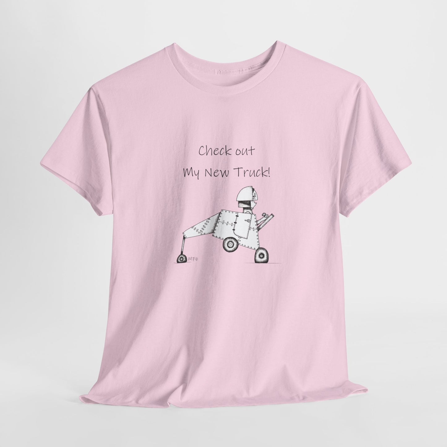 Truck - "Check out my new Truck!"  Unisex Heavy Cotton Tee by artist Marie Frederique