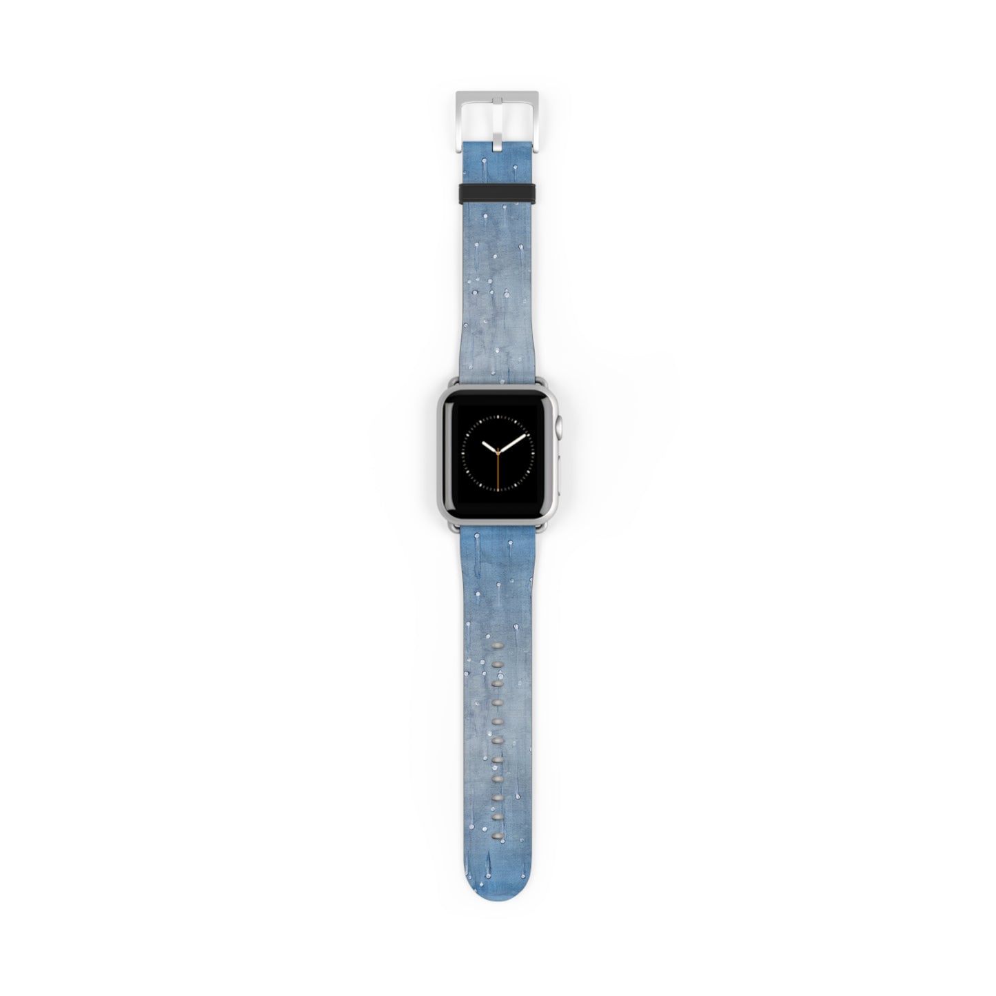 Blue Planet Series, Jean Wet look faux leather Watch Band by artist Marie Frederique