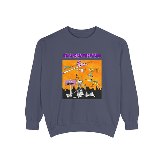 Broom Parking, Frequent Flyer - Unisex Sweatshirt by artist Marie Frederique