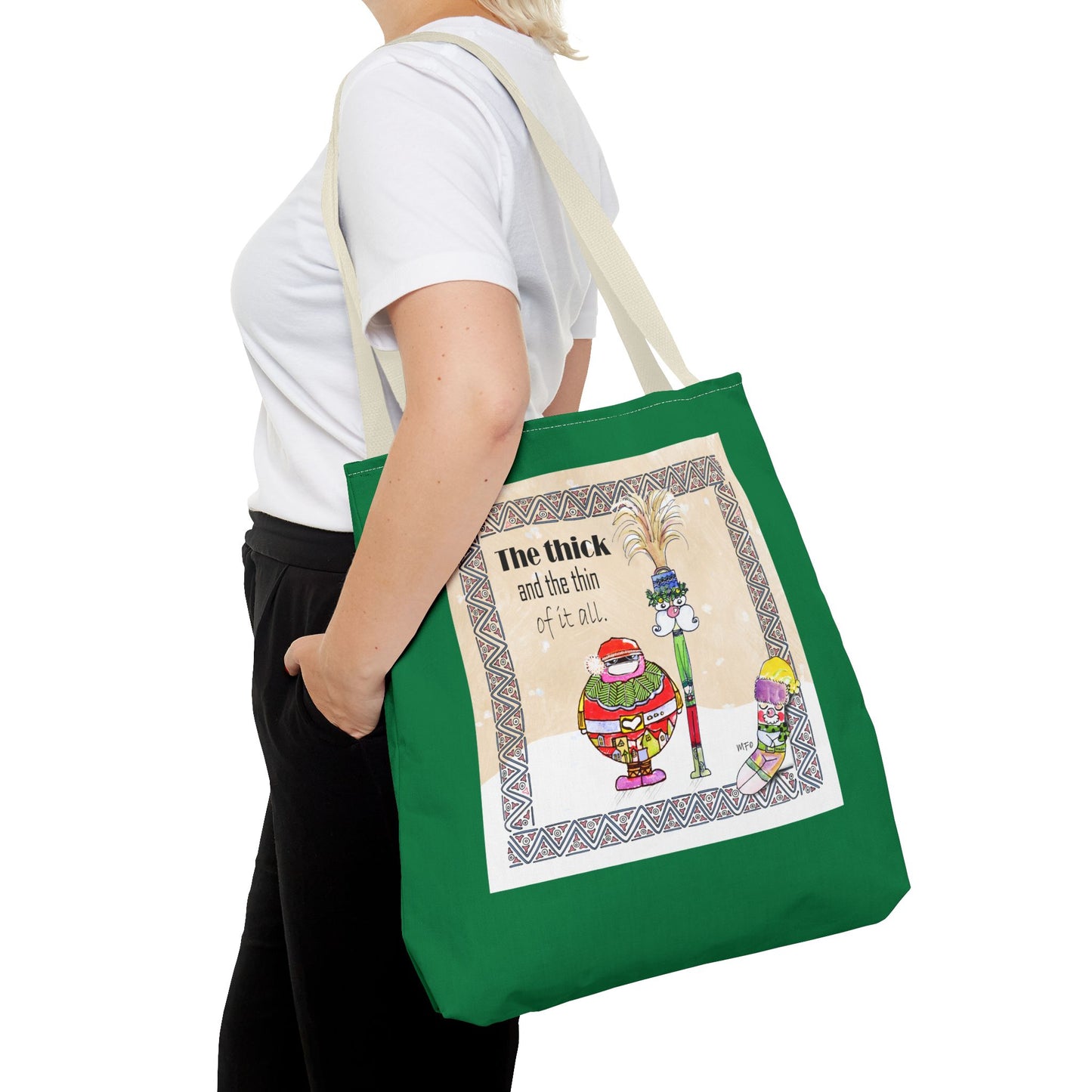 Christmas Tote Bag by artist Marie Frederique
