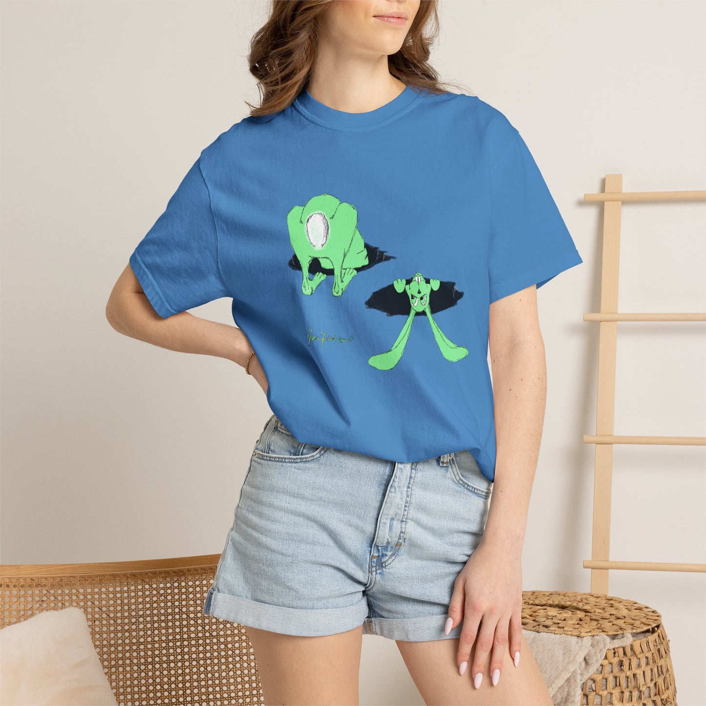 Looking for Alice T-Shirt — Down the rabbit hole Art Graphic Tee by artist Marie Frederique