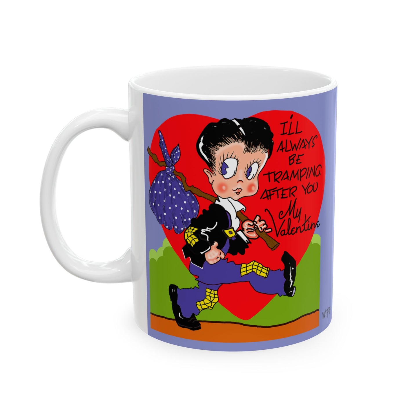Valentine Tramp Ceramic Mug - My Valentine Comic Character