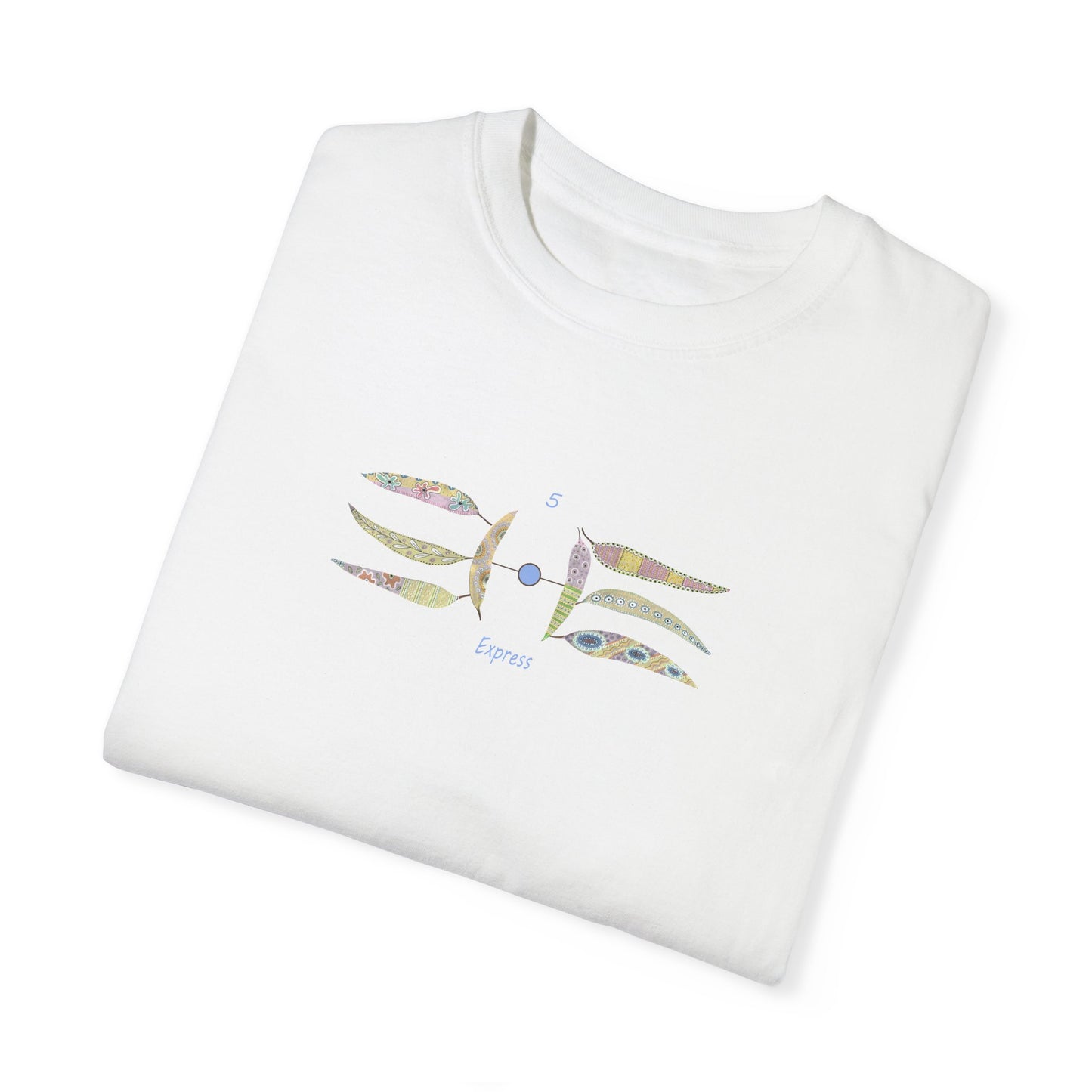 Essassani symbol # 5 "Express" - Unisex Garment-Dyed T-shirt by Artist Marie Frederique