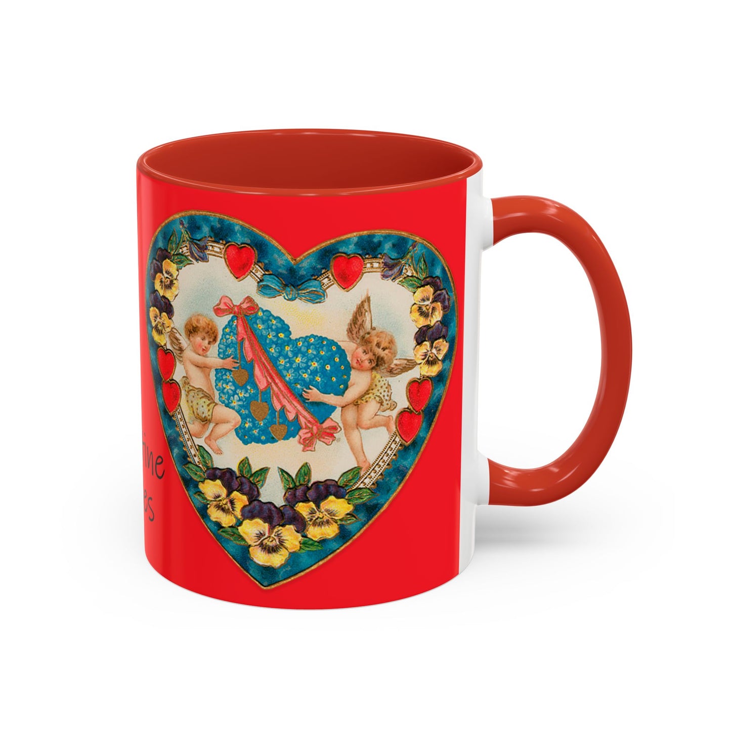 Valentine Hearts image mug 11oz or 15 oz