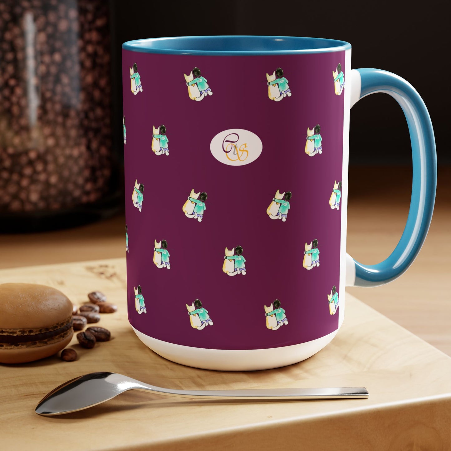 CTS Purple - Coffee Mug 15oz by Artist Marie Frederique