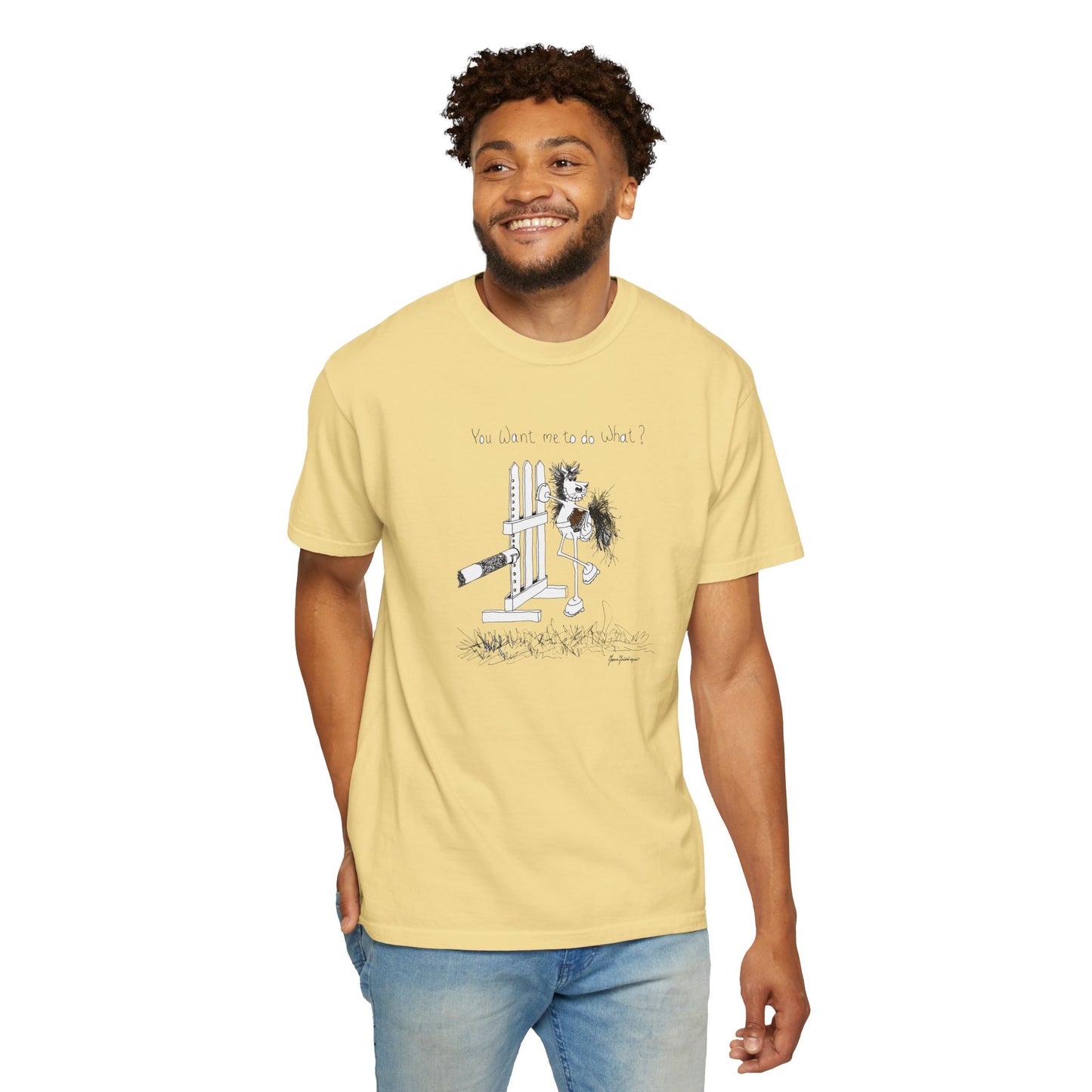 You want me to do what? A horse's point of view - Equestrian T-shirt by Artist Marie Frederique