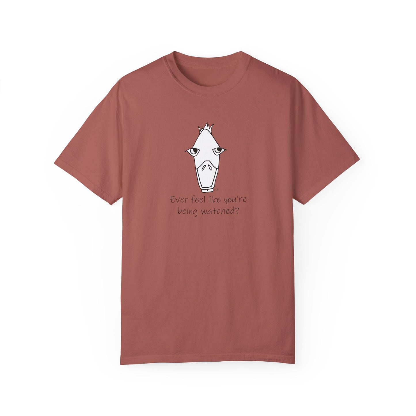 Ever feel like you're being watched? Scopophobia - Duck Unisex Garment-Dyed T-Shirt by artist Marie Frederique