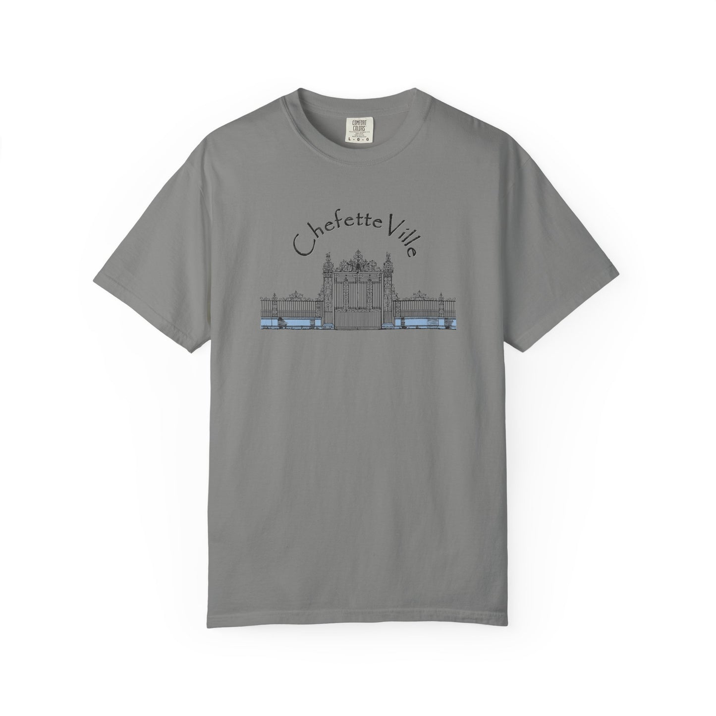 ChefetteVille Landmark Tee — Gate Graphic T-Shirt by artist Marie Frederique