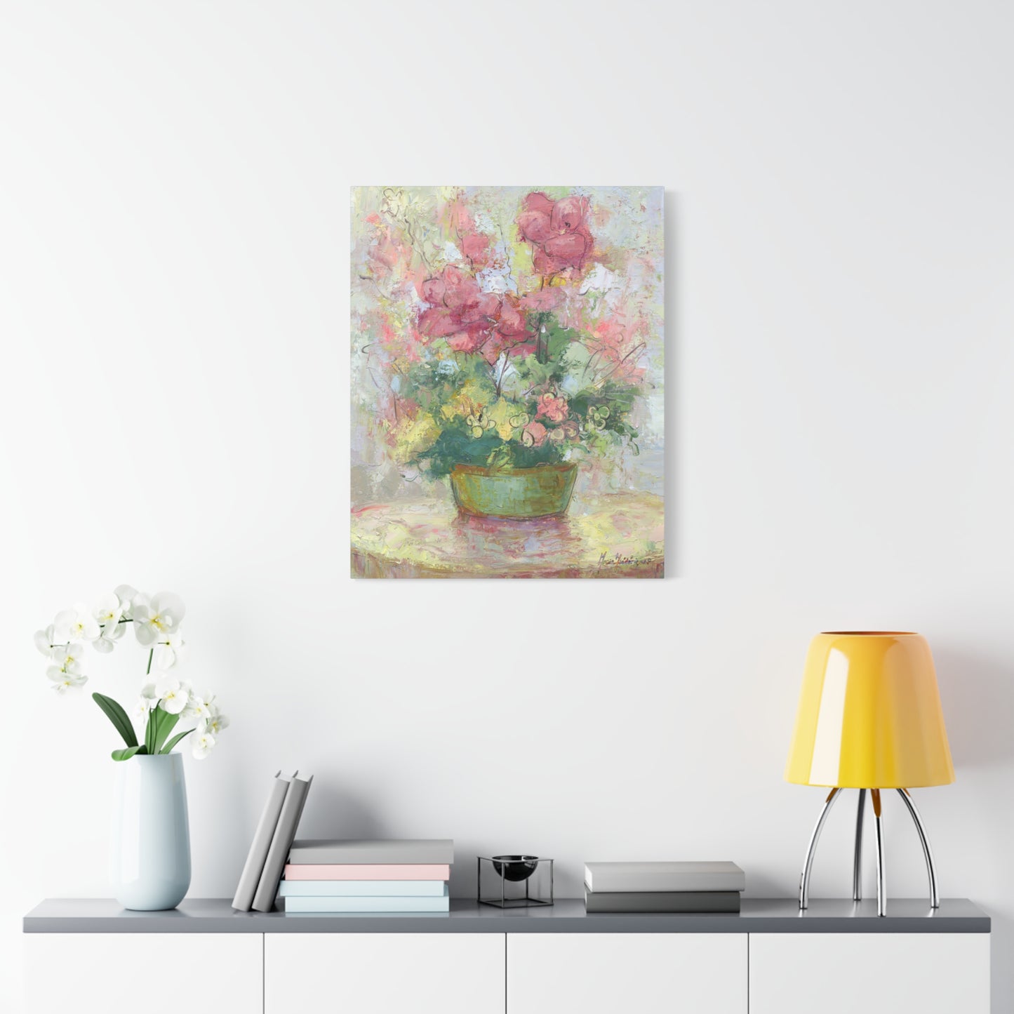 Floral Abstract Canvas Wall Art, by artist Marie Frederique