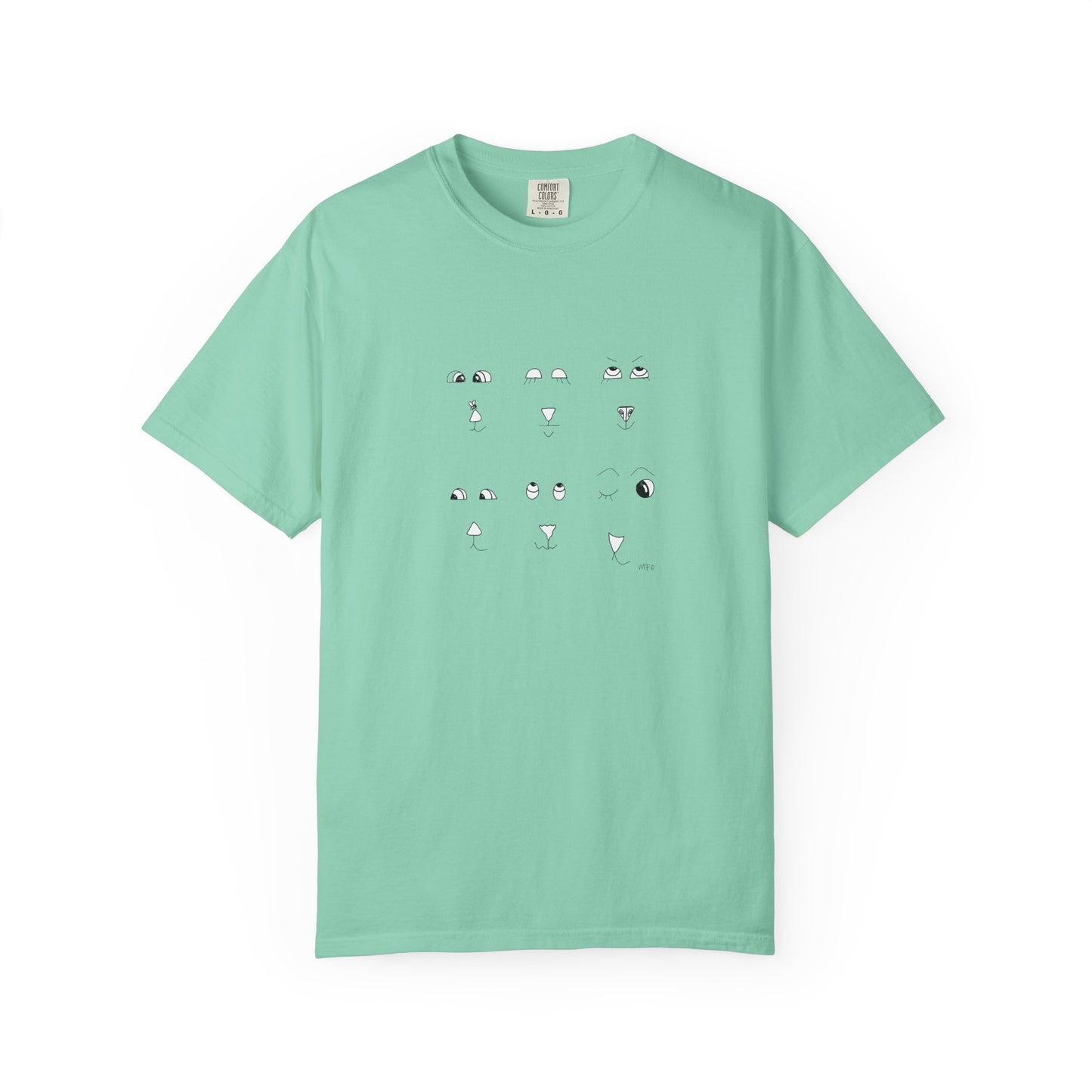 Behind Does Not Exist T-Shirt — Minimalist Broken Clock Graphic Tee by artist Marie Frederique