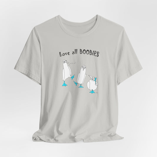 Blue-Footed Boobie Whimsical T-Shirt by artist Marie Frederique