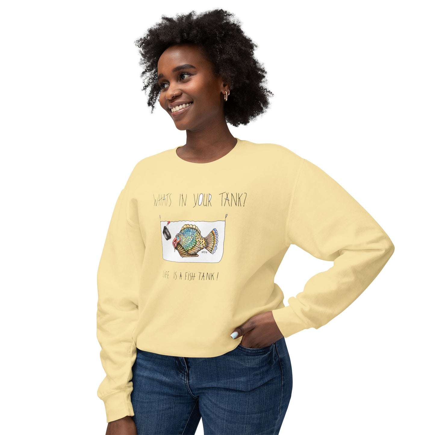 Turkey Fish, "What's in your Tank? - Animal Transformation Sweatshirt