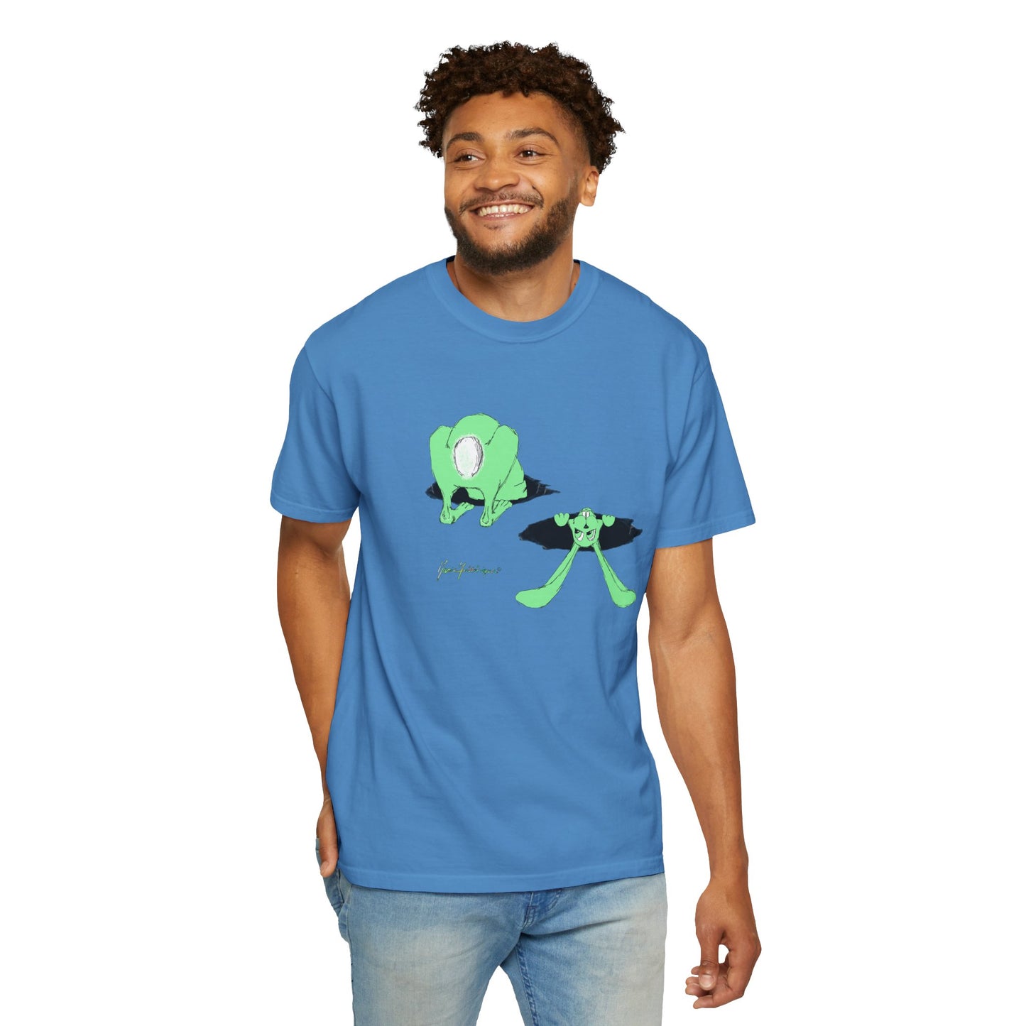Looking for Alice T-Shirt — Down the rabbit hole Art Graphic Tee by artist Marie Frederique