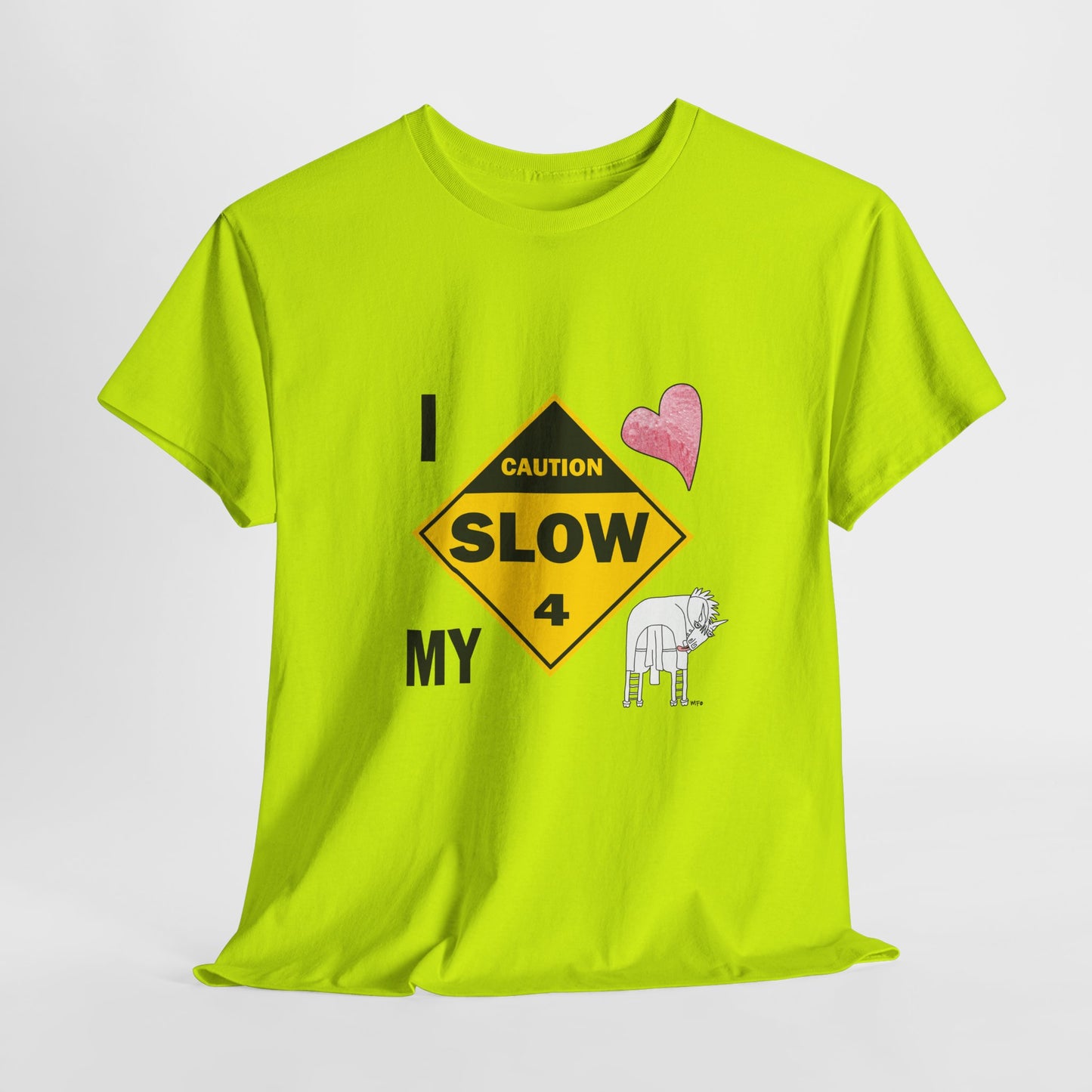 Equestrian safety awareness T-shirt by artist Marie Frederique