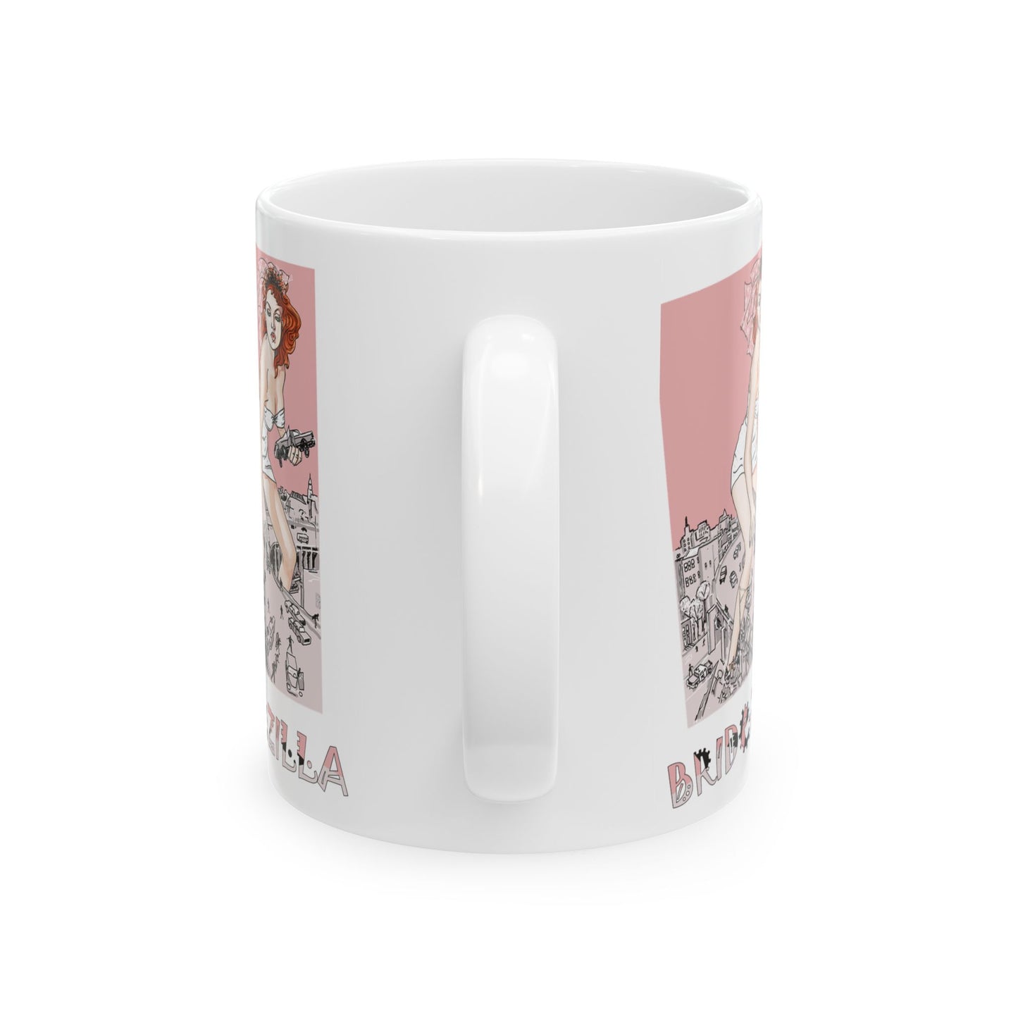 Bridezilla Comic Character mug by artist Marie Frederique