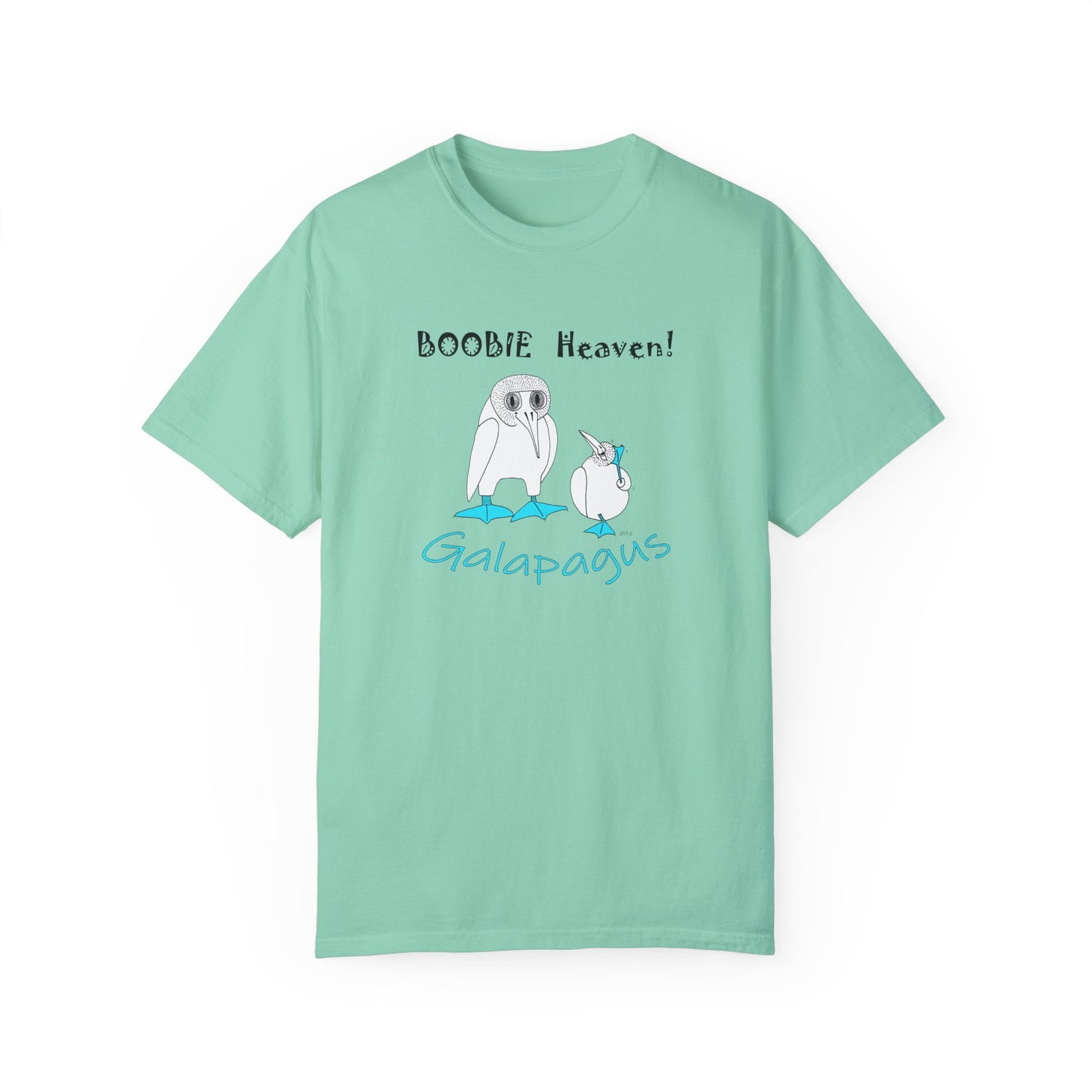 Galapagus Boobie Heaven Unisex T-Shirt - Fun and Quirky Bird Design by artist Marie Frederique