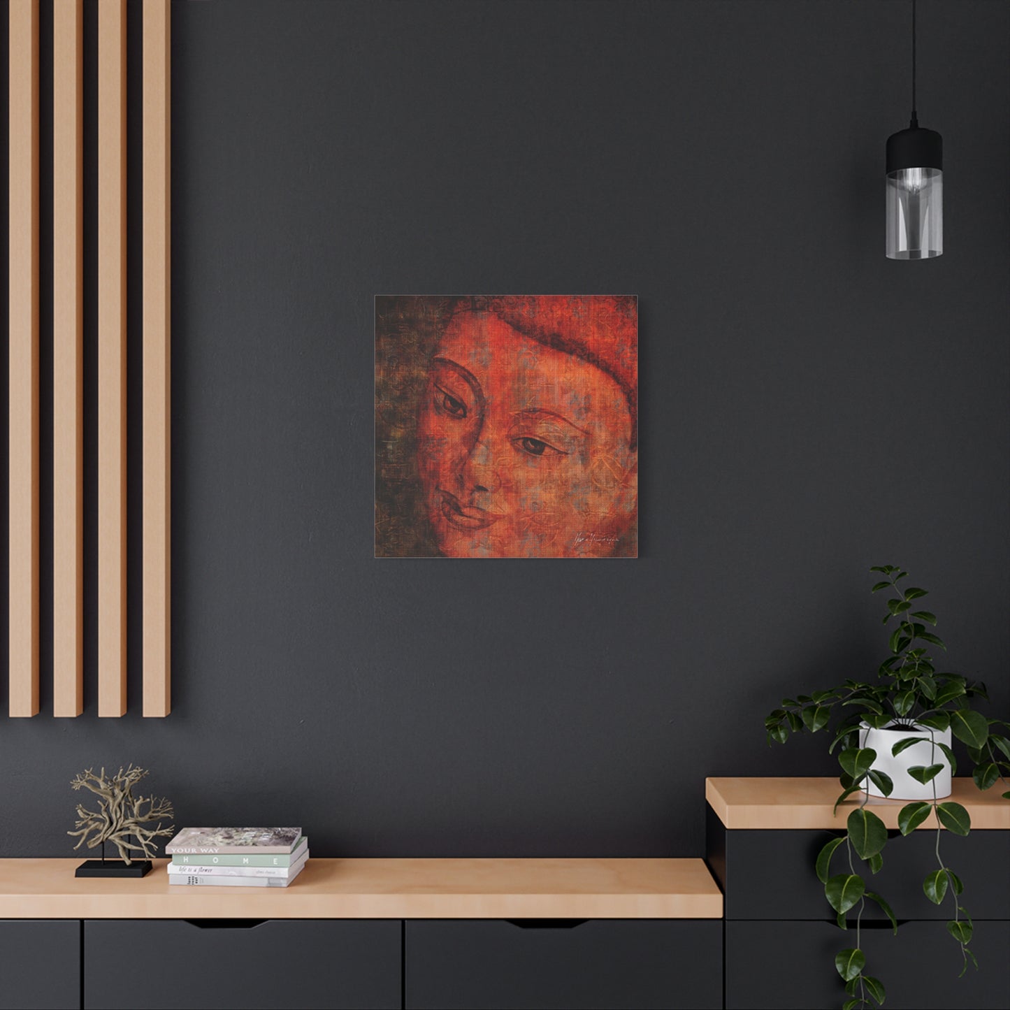 Buddha Portrait, elegant, sophisticated print by artist Marie Frederique