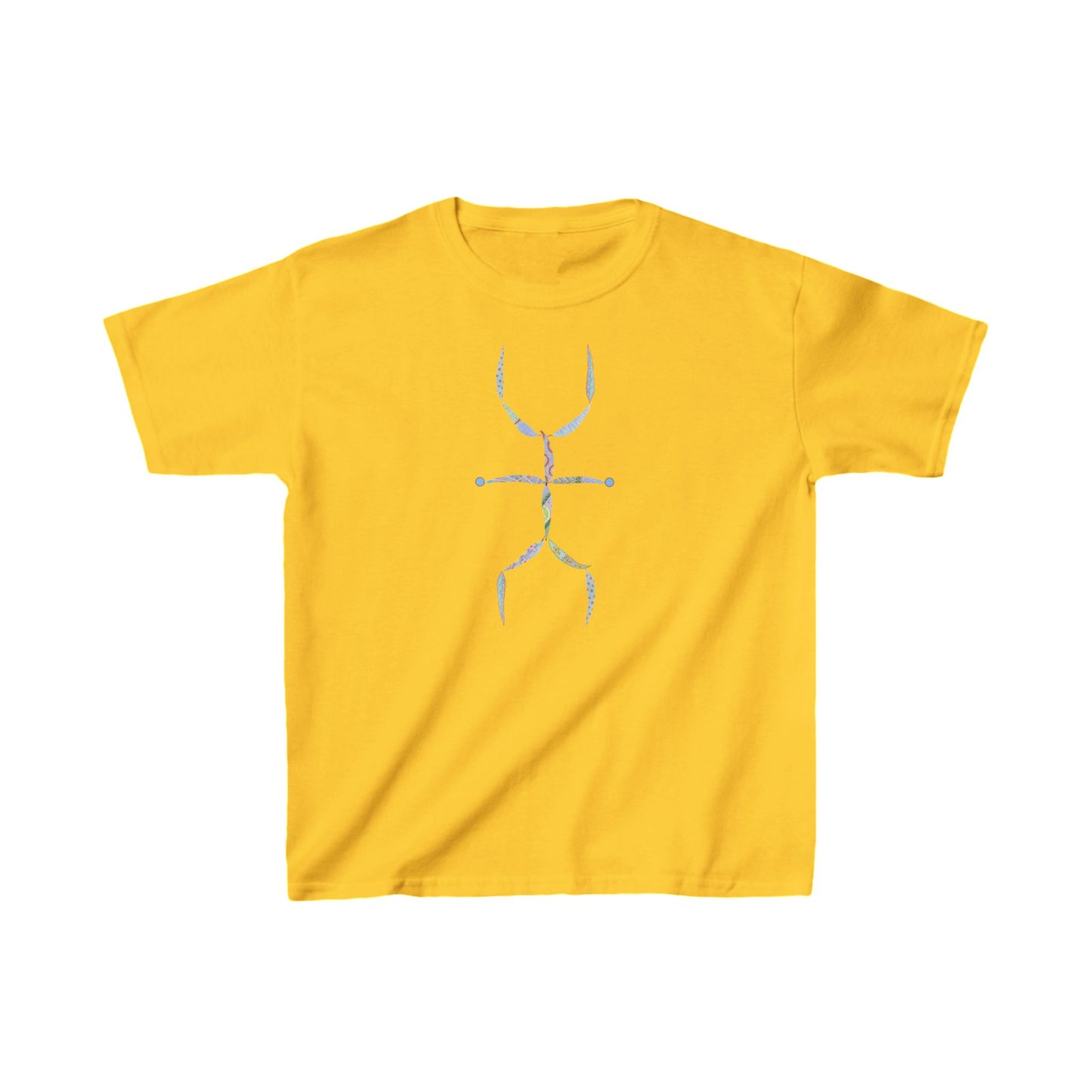 Painted leaves, Symbol for Realization - Kids Heavy Cotton™ Tee by artist Marie Frederique in 6 colors