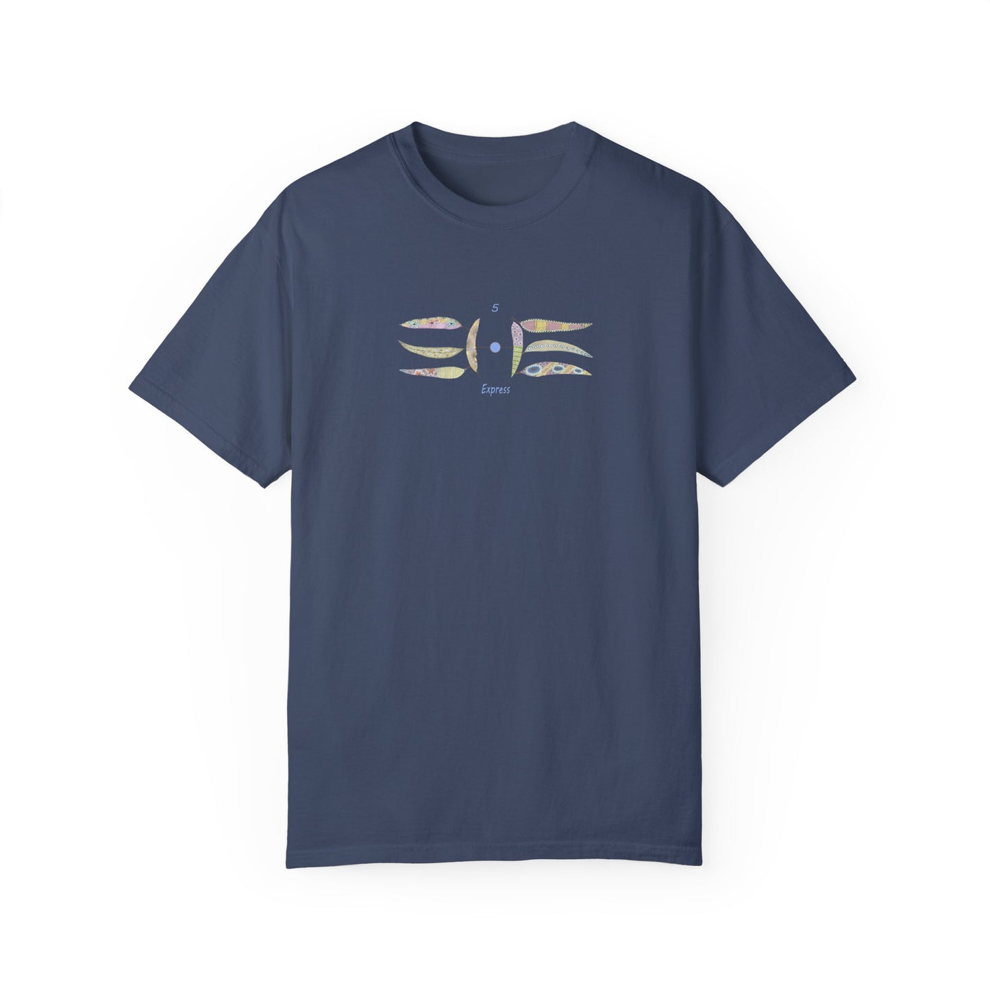 Essassani symbol # 5 "Express" - Unisex Garment-Dyed T-shirt by Artist Marie Frederique