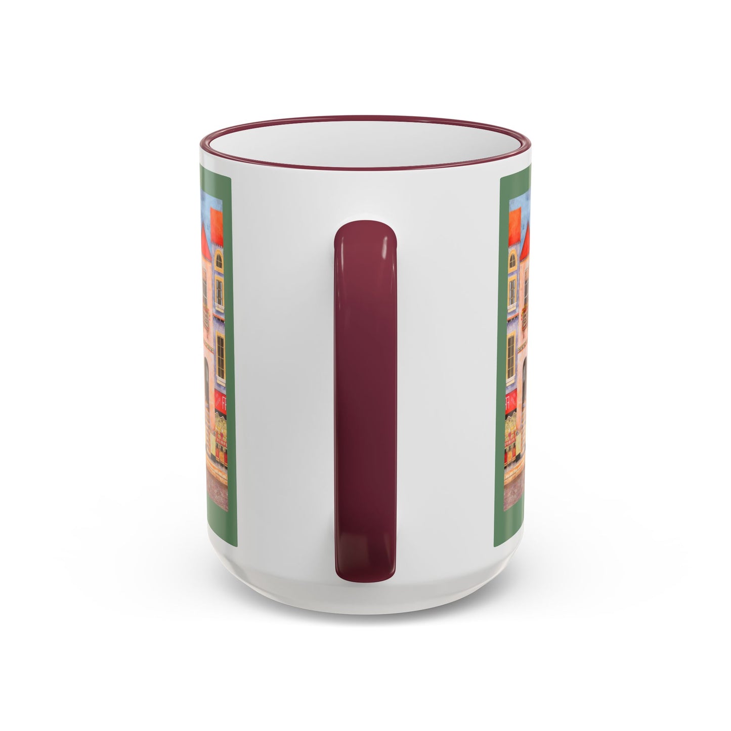 Chefetteville, Cute Dog Duo Mug — Whimsical Pet Art Coffee Cup (11oz/15oz) by artist Marie Frederique