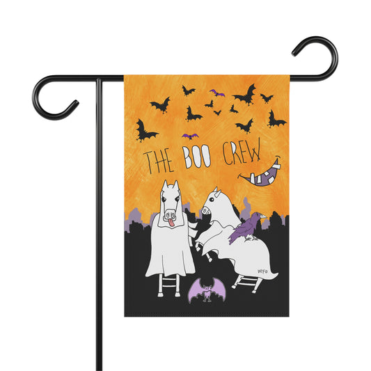 Halloween "The BOO CREW" Equestrian - Garden & House Banner by artist Marie Frederique