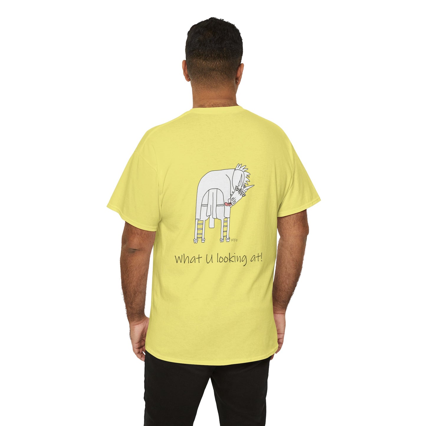 Funny Horse Butt (Back print only, front is blank) Unisex Tee by artist Marie Frederique