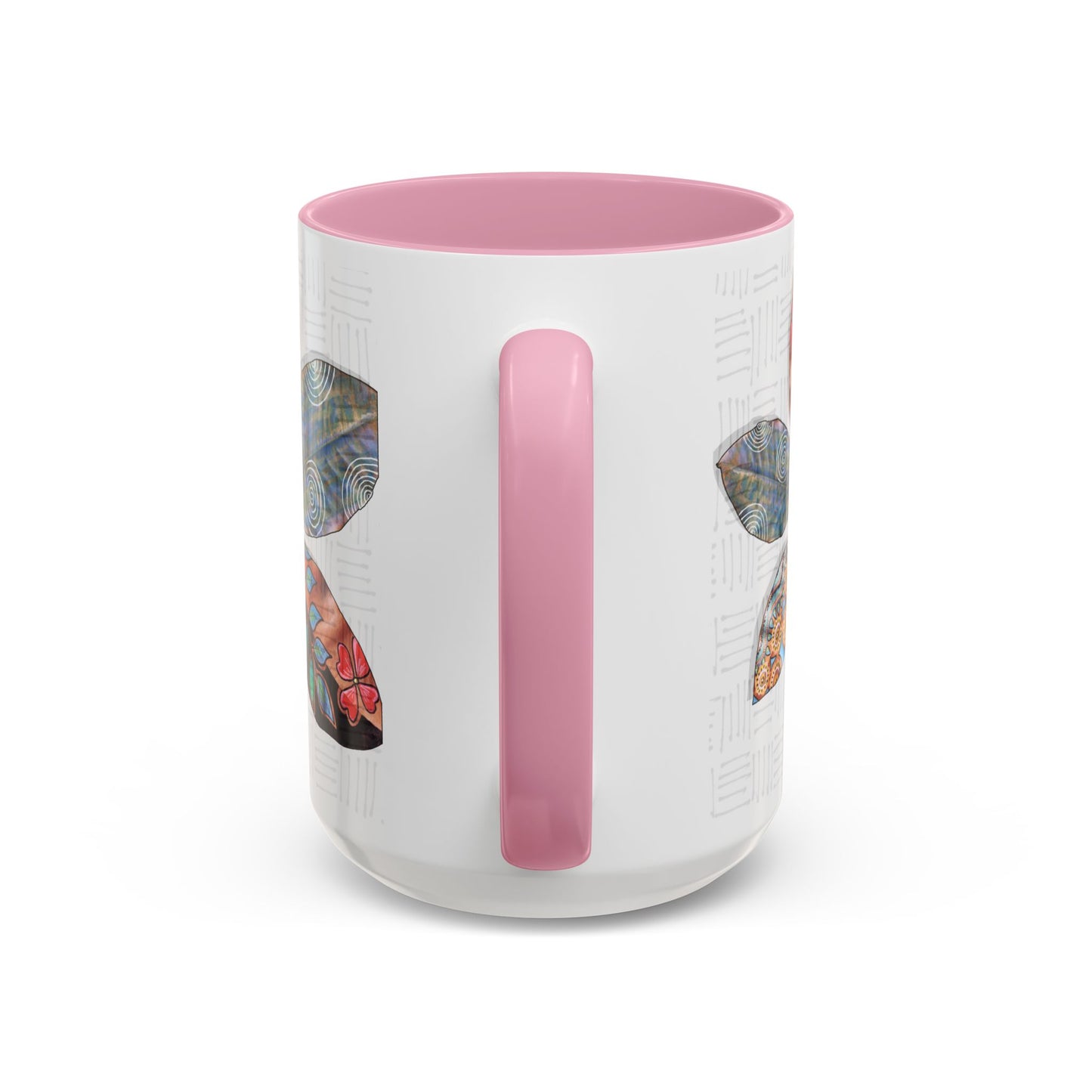 Painted Leaves Mug by Artist Marie Frederique