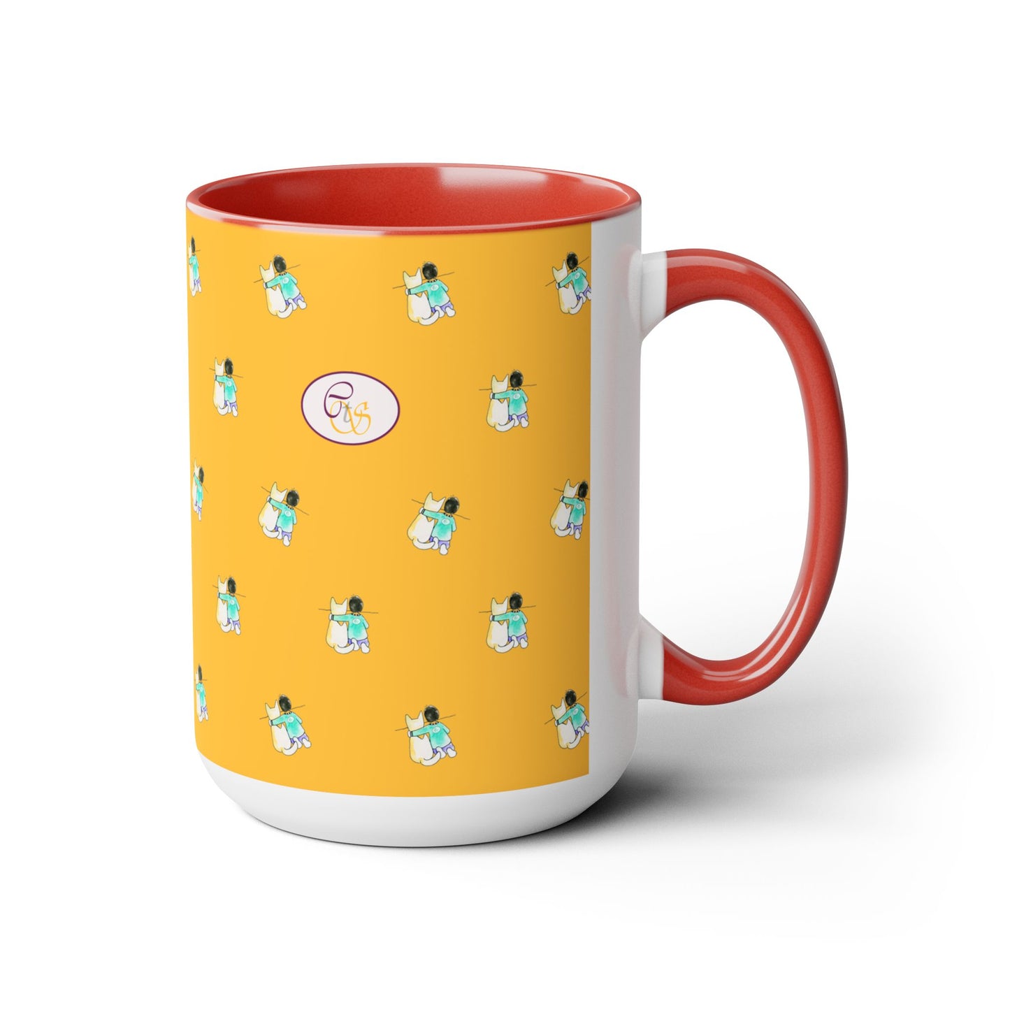 CTS Gold - Coffee Mug in 2 colors, Black or Red, 15oz by Artist Marie Frederique