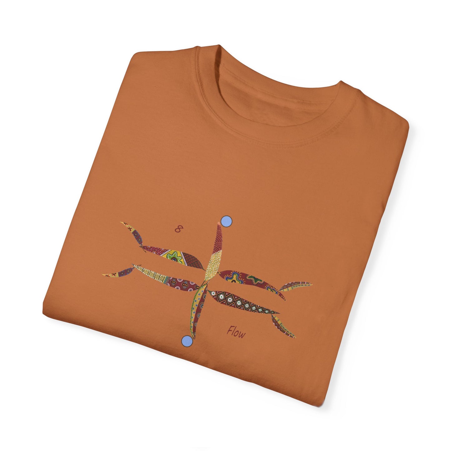 Essassani symbol # 8 "Flow" - Unisex Garment-Dyed T-shirt by Artist Marie Frederique