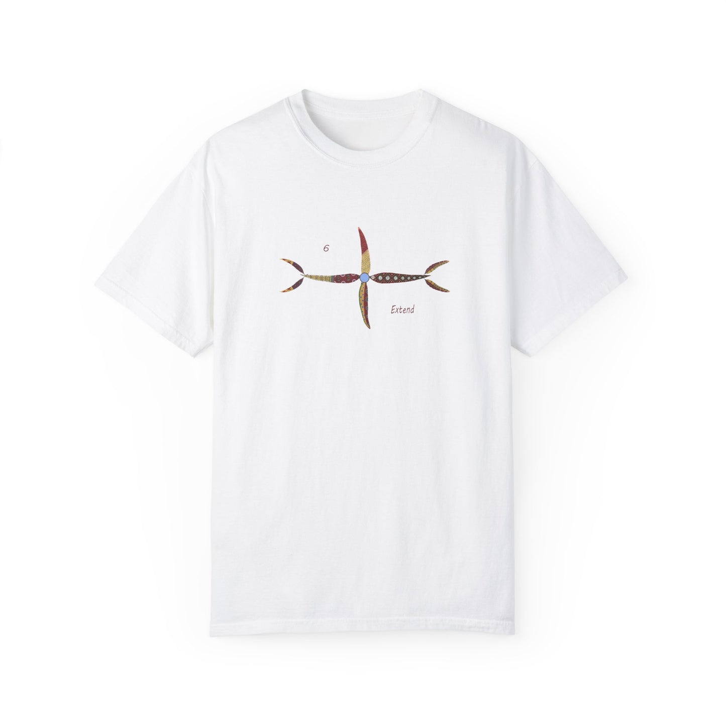 Essassani symbol # 6 "Extend" - Unisex Garment-Dyed T-shirt by Artist Marie Frederique