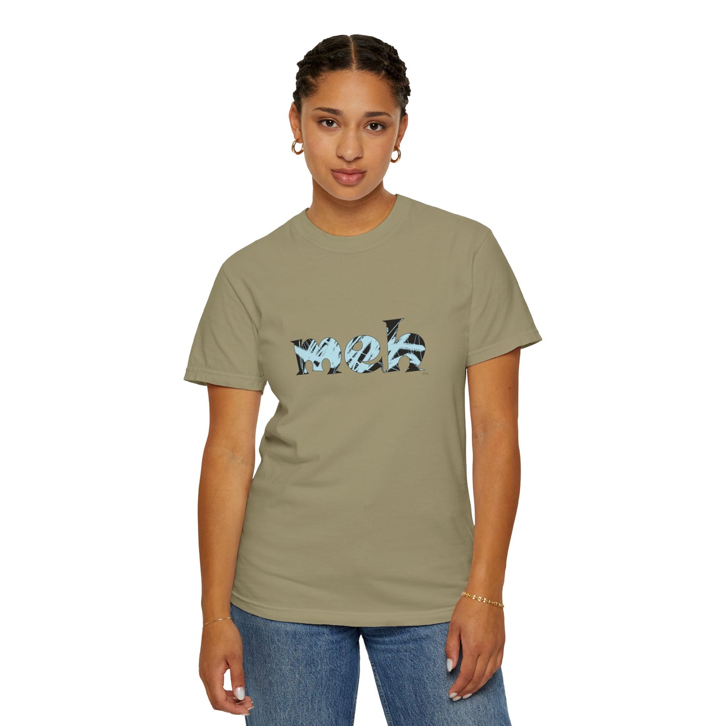 Meh, Street Chill Vibes - Comfortable Cotton Top by artist Marie Frederique