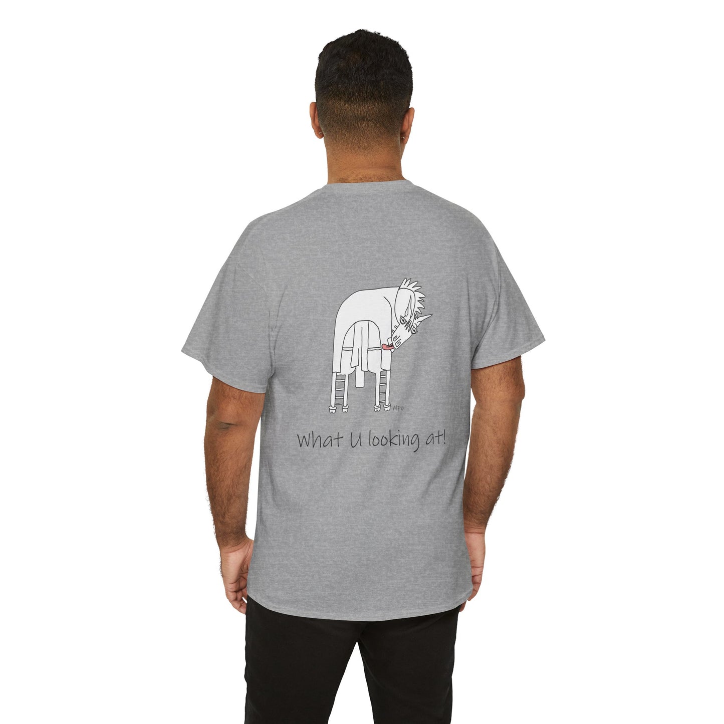 Funny Horse Butt (Back print only, front is blank) Unisex Tee by artist Marie Frederique