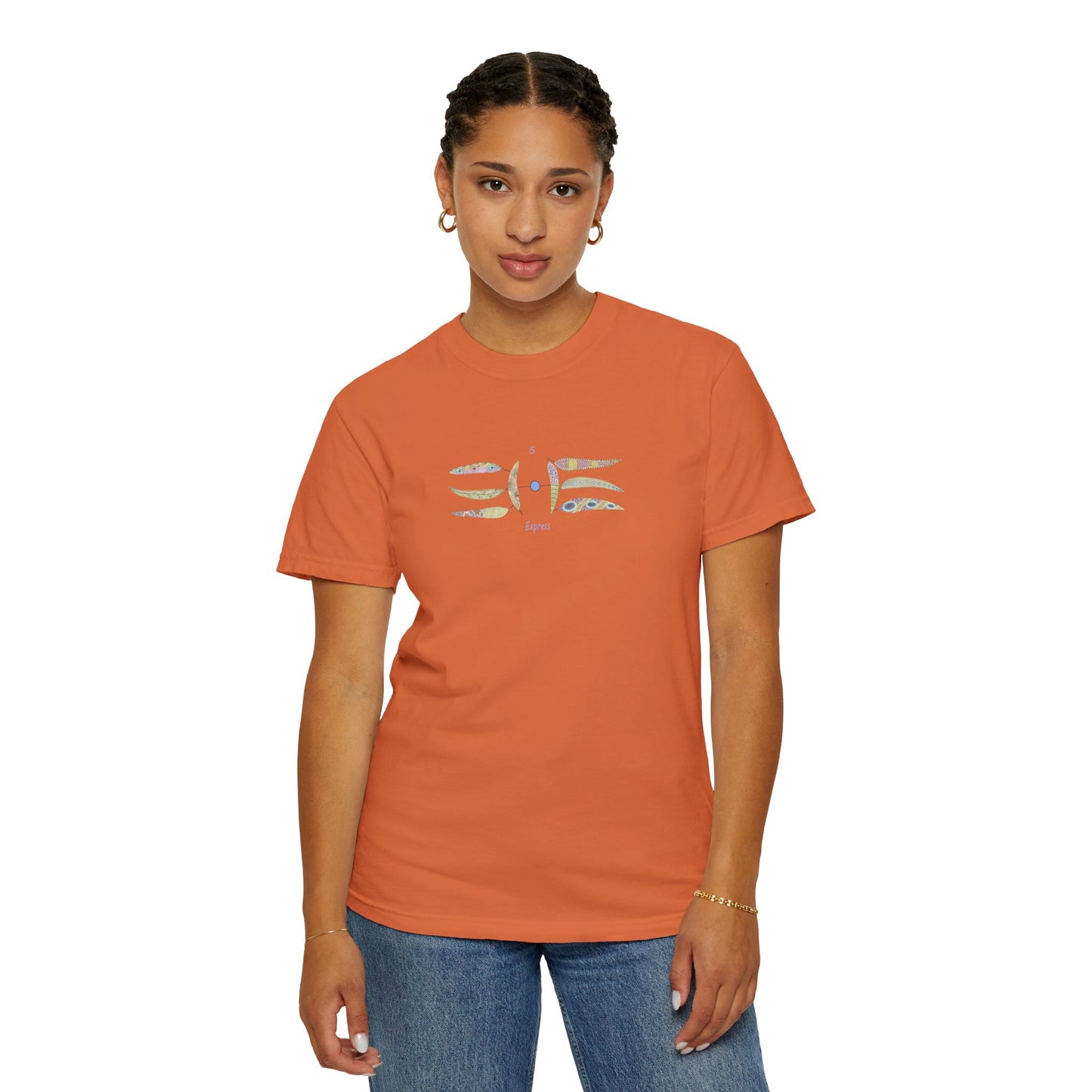 Essassani symbol # 5 "Express" - Unisex Garment-Dyed T-shirt by Artist Marie Frederique