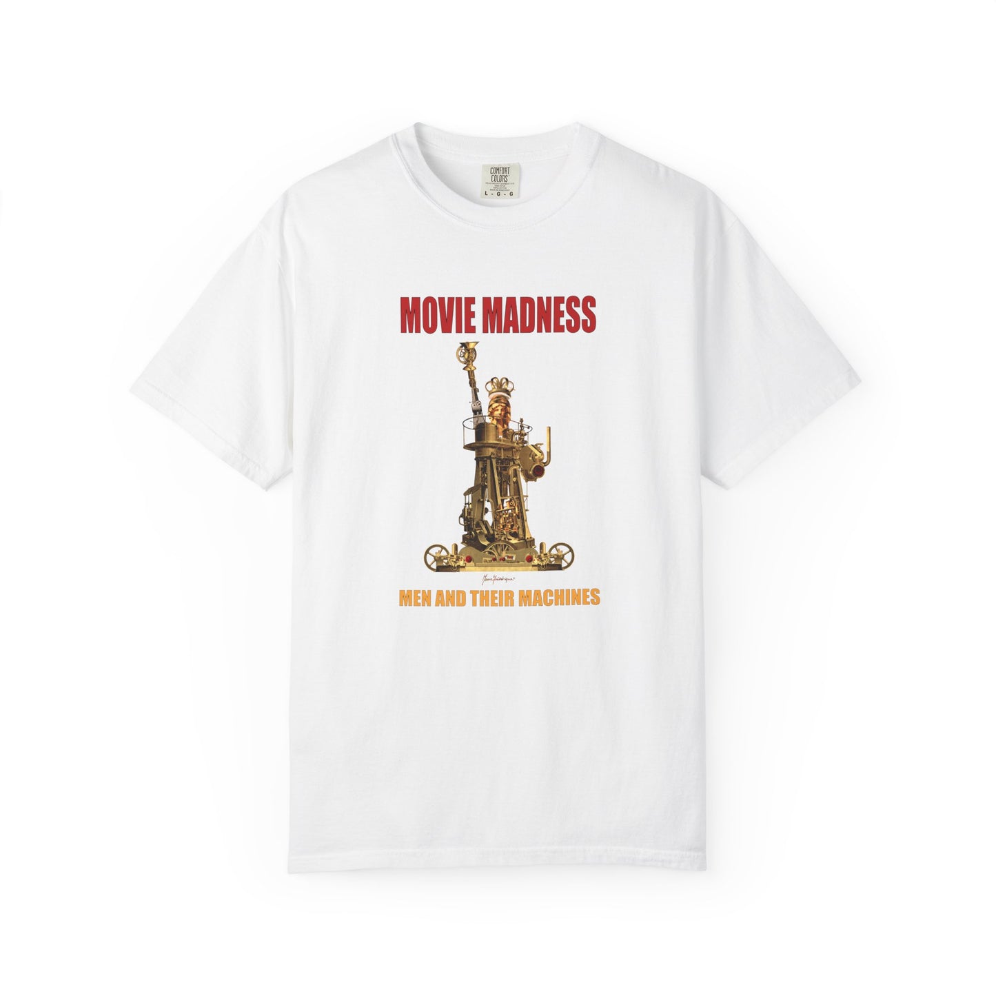 Movie Madness T-Shirt — "Men and Their Machines" Graphic Tee by artist Marie Frederique