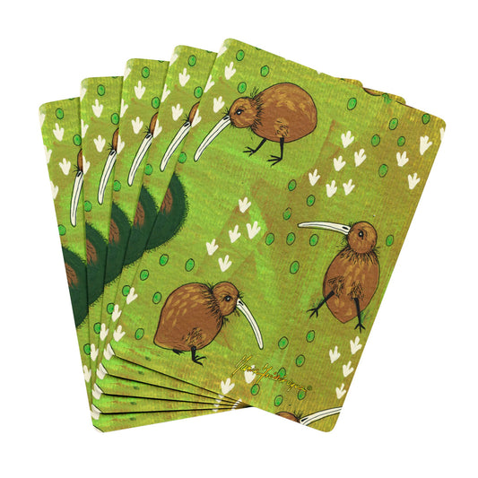 Kiwi bird - Themed Playing Cards Set - Perfect for Poker Nights & Game Gatherings by artist Marie Frederique