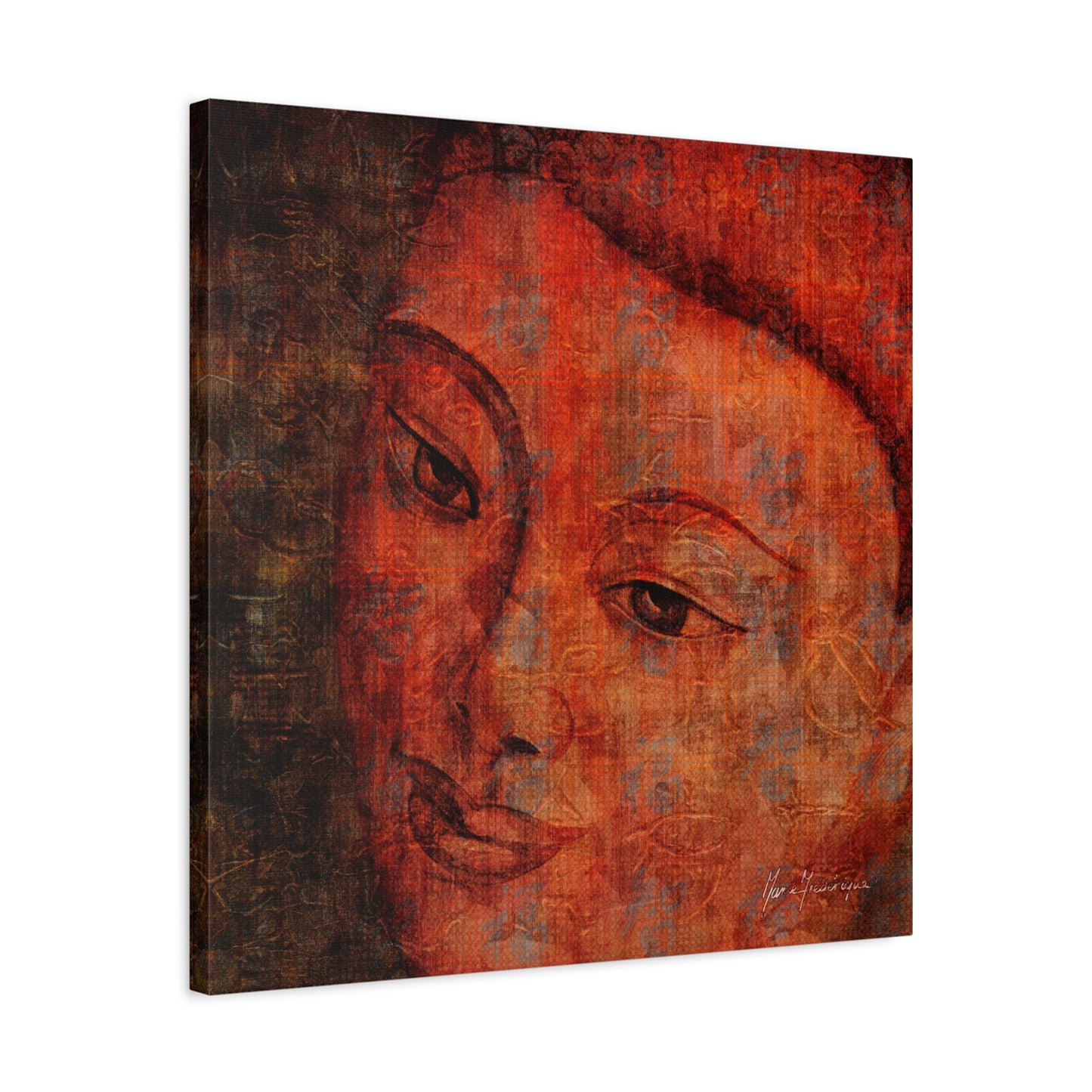 Buddha Portrait, elegant, sophisticated print by artist Marie Frederique