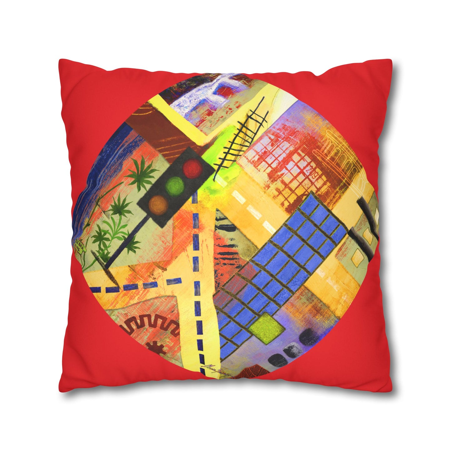 Urban City - Art Pillowcase by artist Marie Frederique