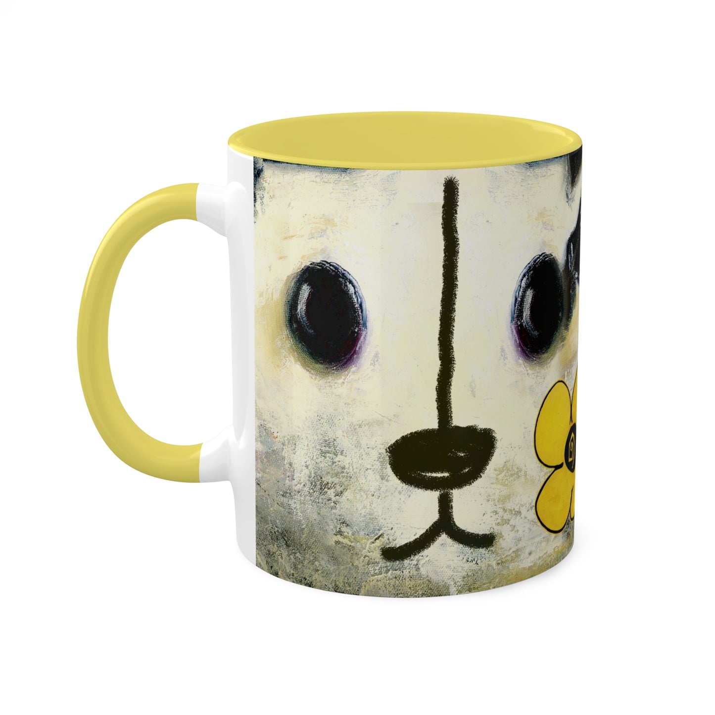 I AM Cute - in 3 color variations, Black, Red and Yellow Mug, 11oz By Artist Marie Frederique