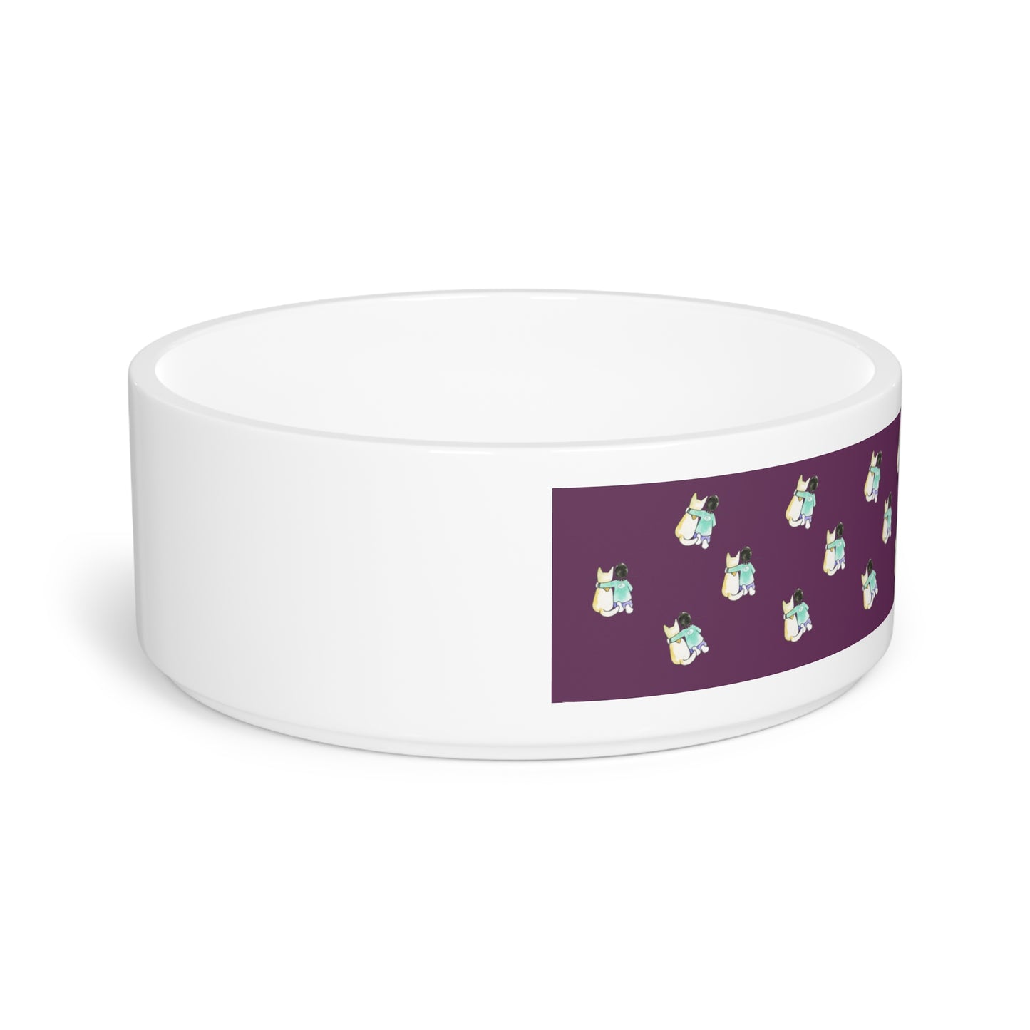 CTS Pet Bowl in purple BY Artist Marie Frederique