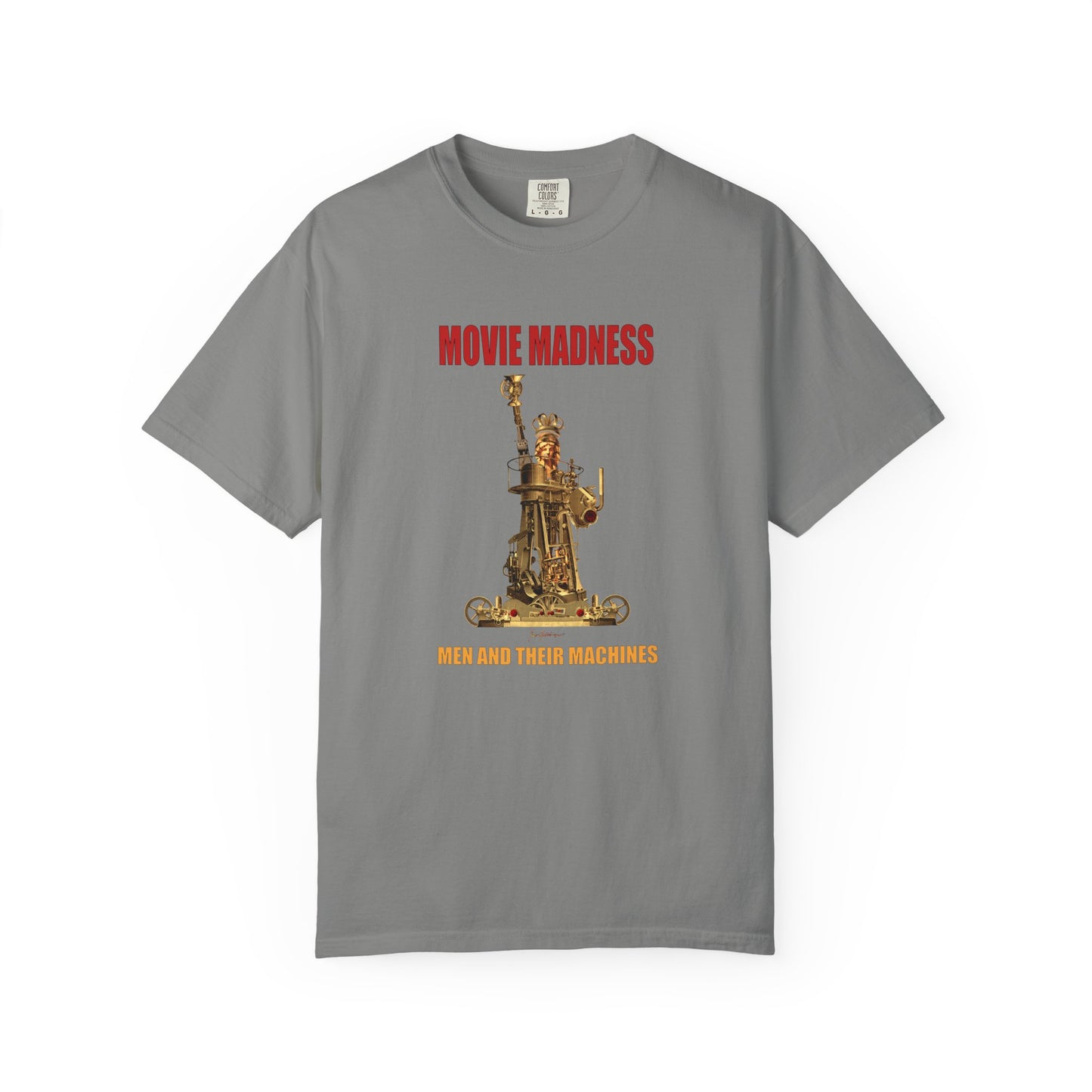 Movie Madness T-Shirt — "Men and Their Machines" Graphic Tee by artist Marie Frederique