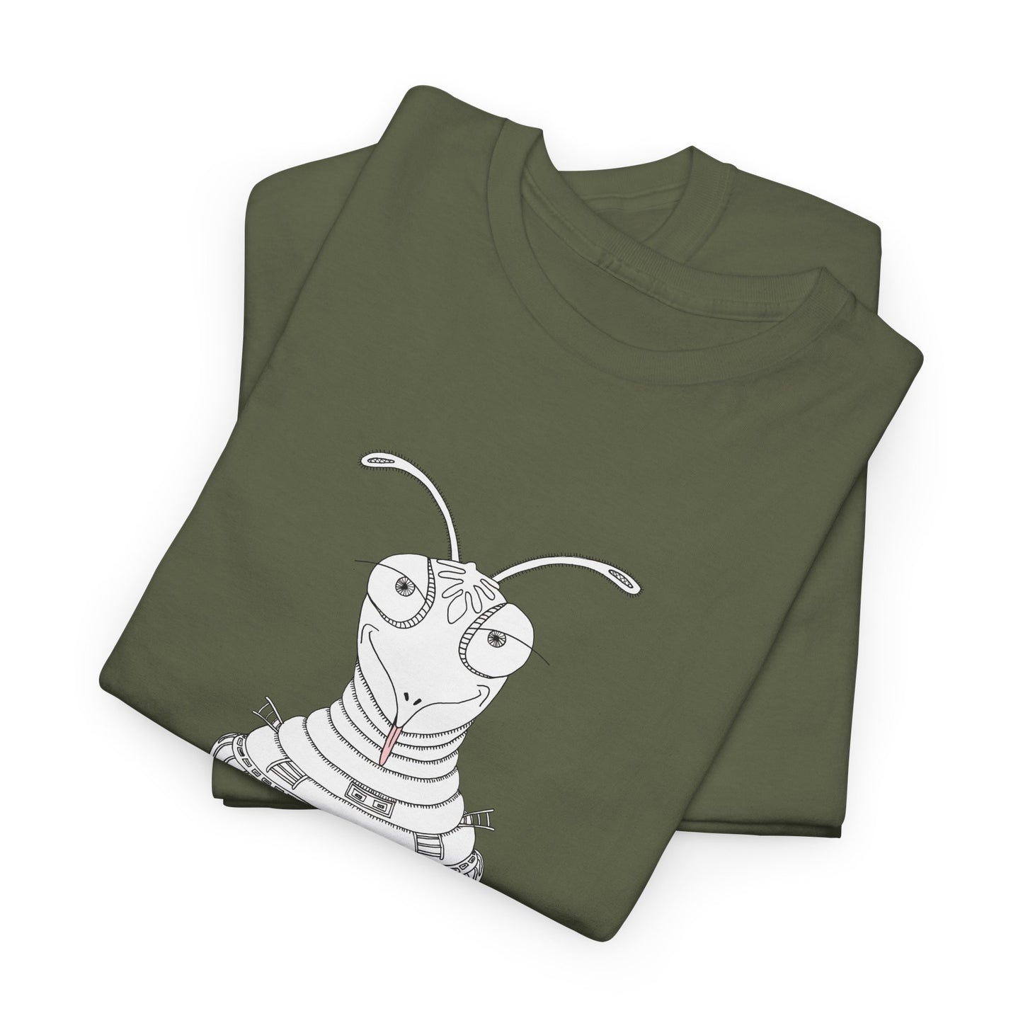 Funny Praying mantis Graphic Tee - 'I Want You!' Unisex Heavy Cotton Shirt by artist Marie Frederique