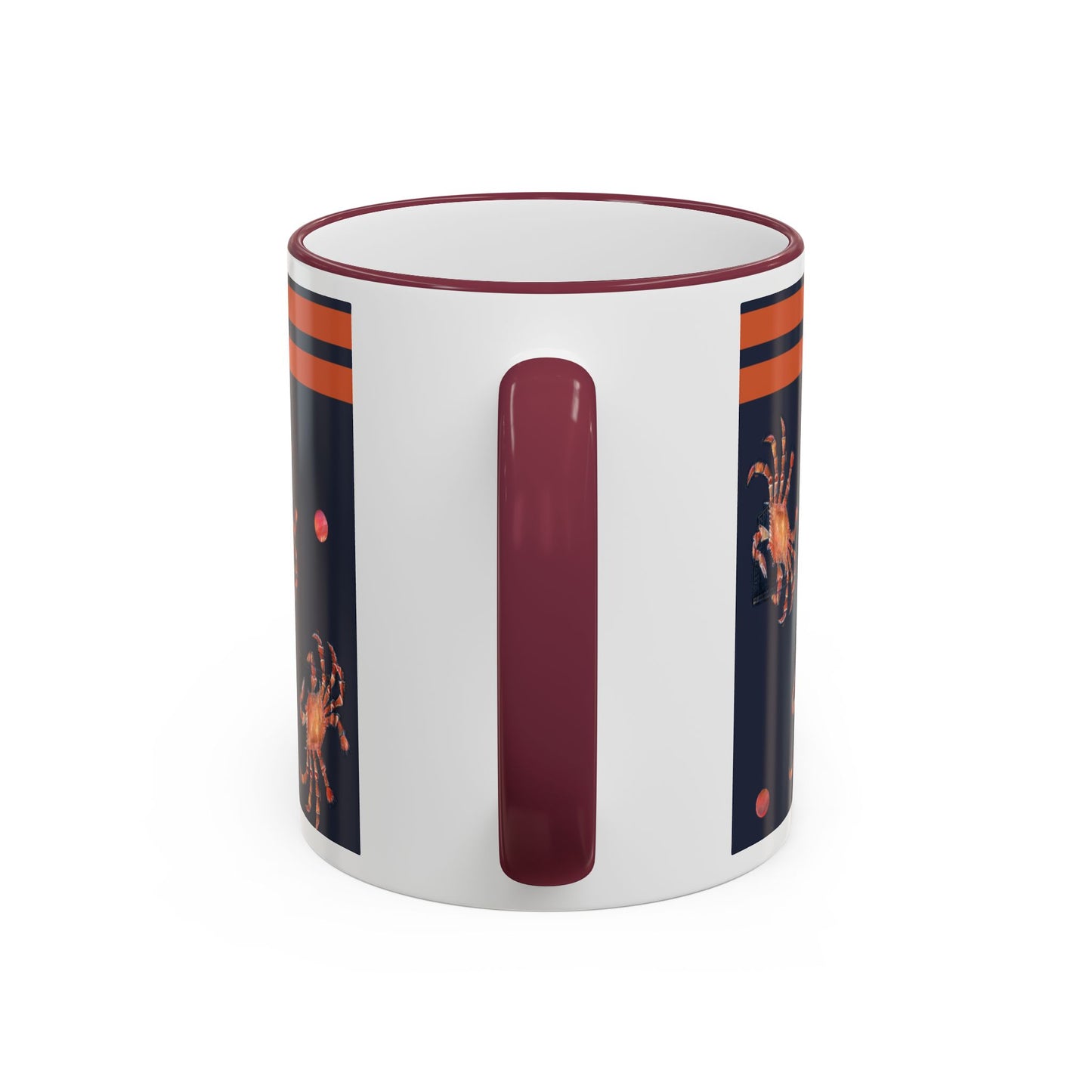 Cancer Zodiac Mug — Crab Accent Rim & Handle Coffee Cup (11oz/15oz) by artist Marie Frederique