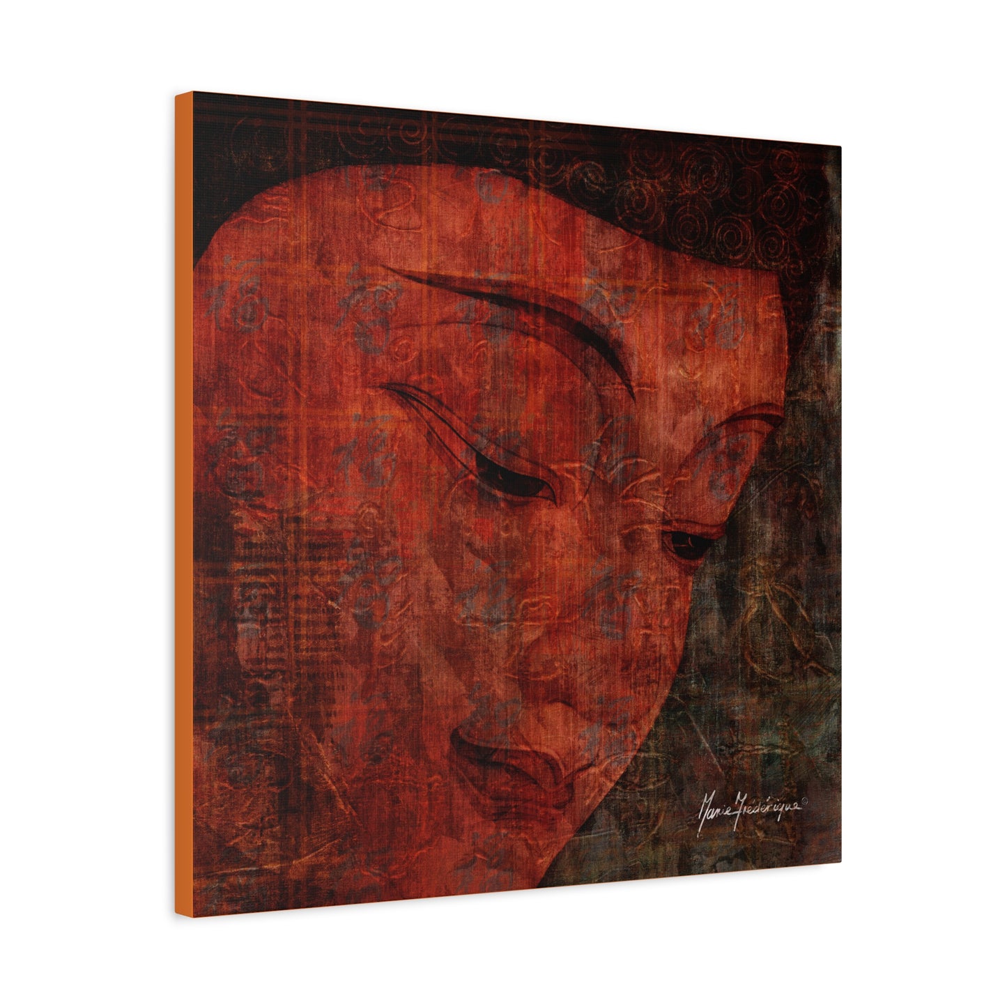 Buddha Smile, elegant, sophisticated print by artist Marie Frederique