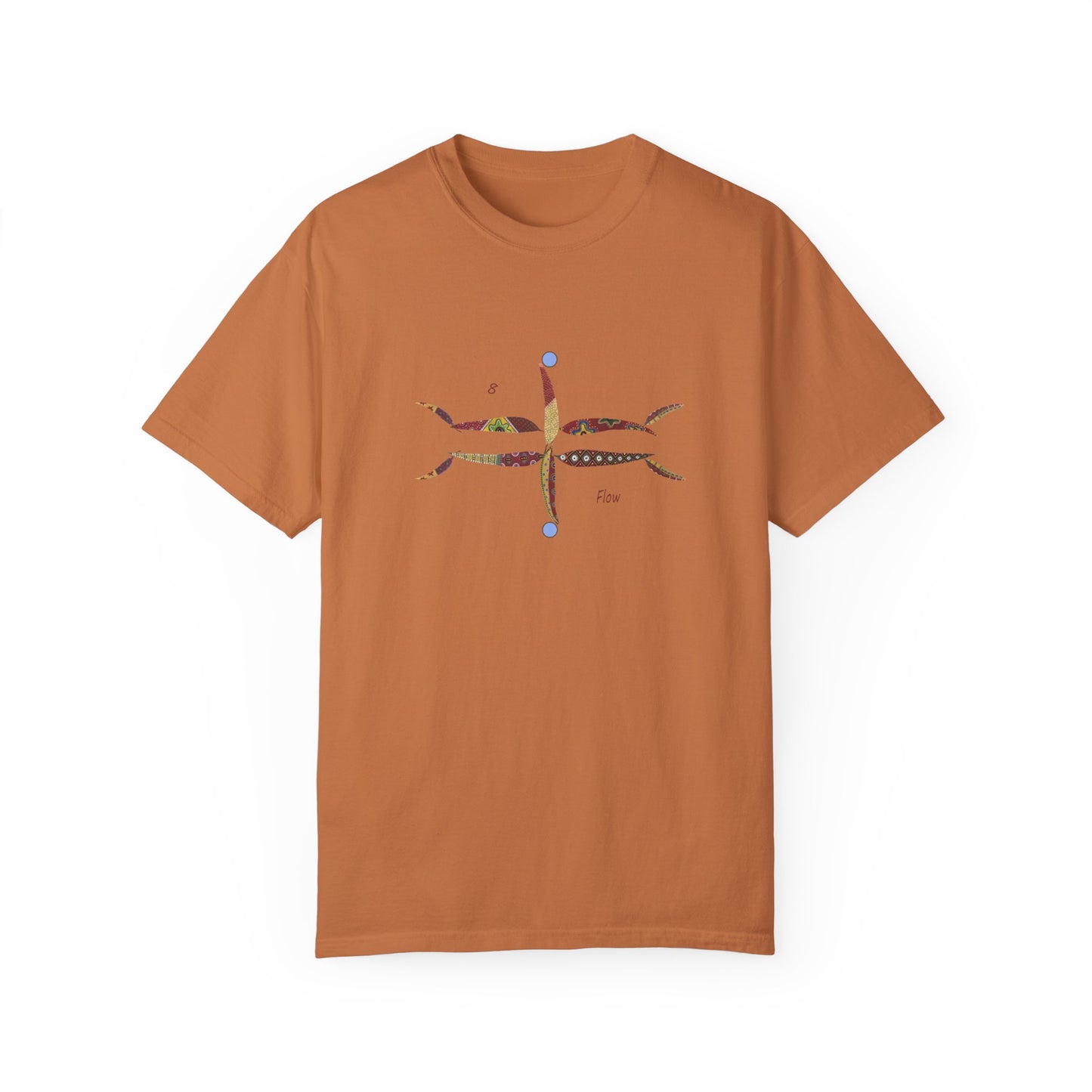 Essassani symbol # 8 "Flow" - Unisex Garment-Dyed T-shirt by Artist Marie Frederique