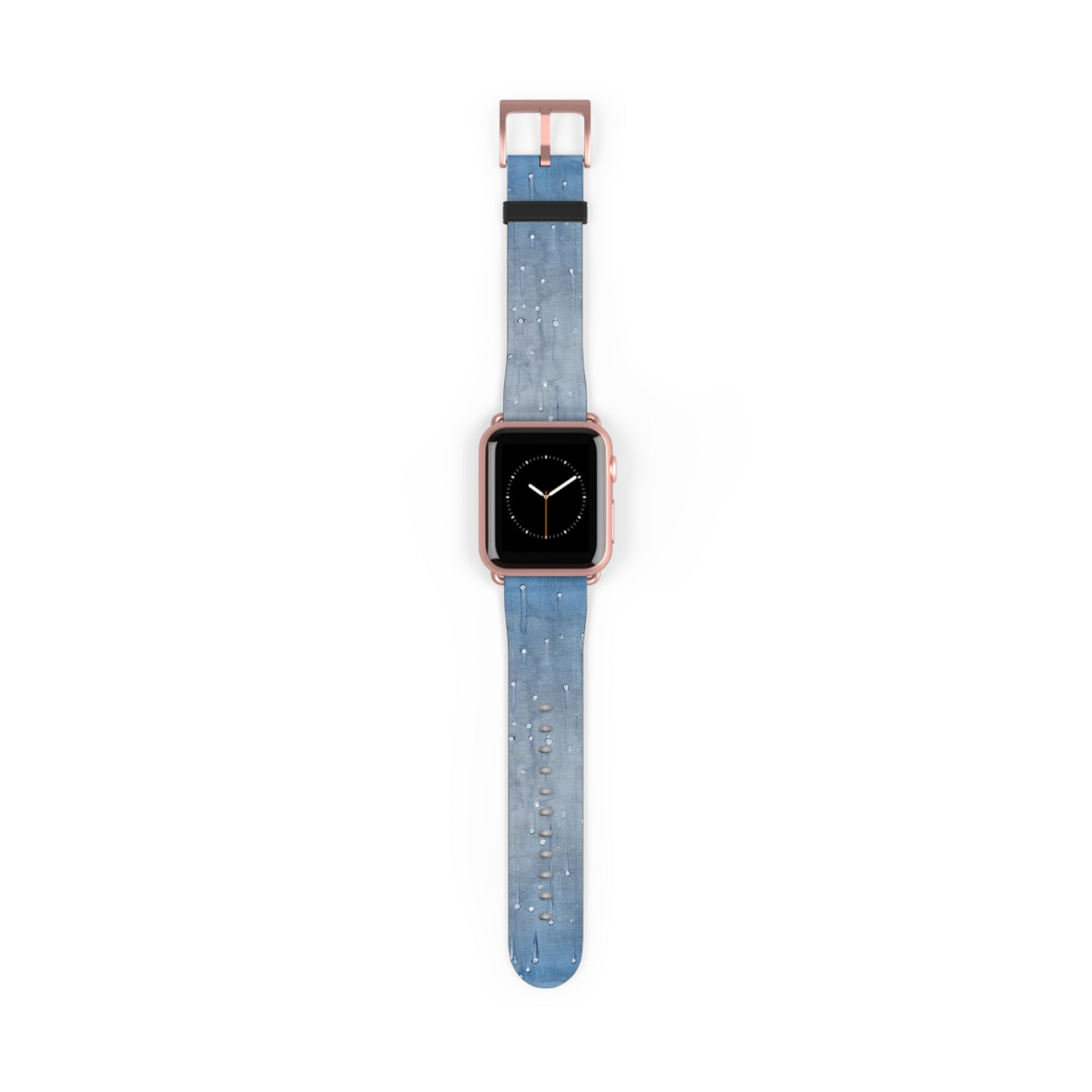 Blue Planet Series, Jean Wet look faux leather Watch Band by artist Marie Frederique