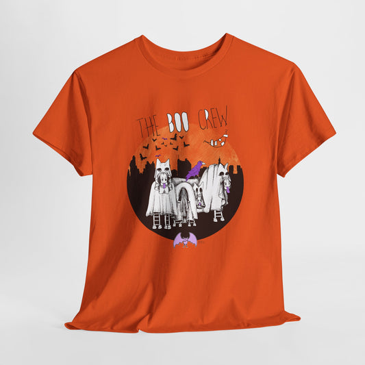 HALLOWEEN Equestrians "The Boo Crew", Unisex Heavy Cotton Tee by artist Marie Frederique