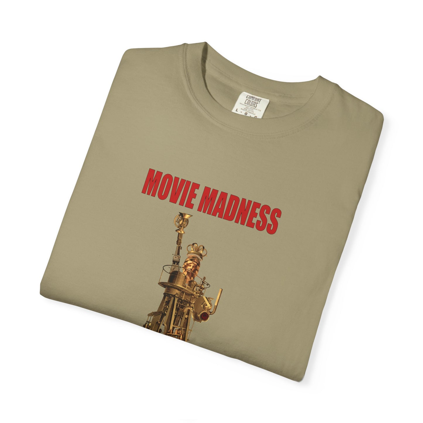 Movie Madness T-shirt - Statue of liberty made from machine parts by artist Marie Frederique
