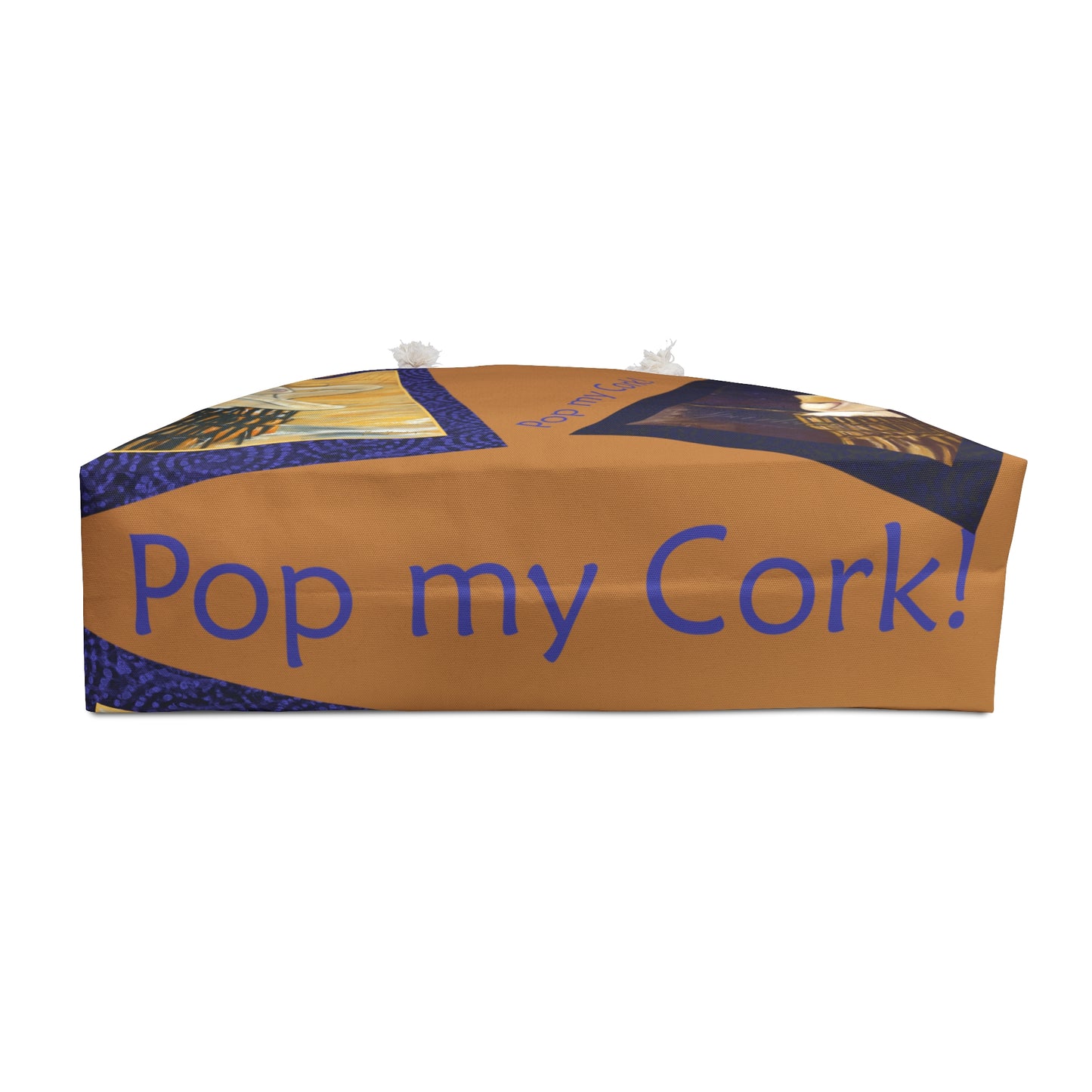 New Year/Celebration, Pop my Cork! Weekender Bag by artist Marie Frederique