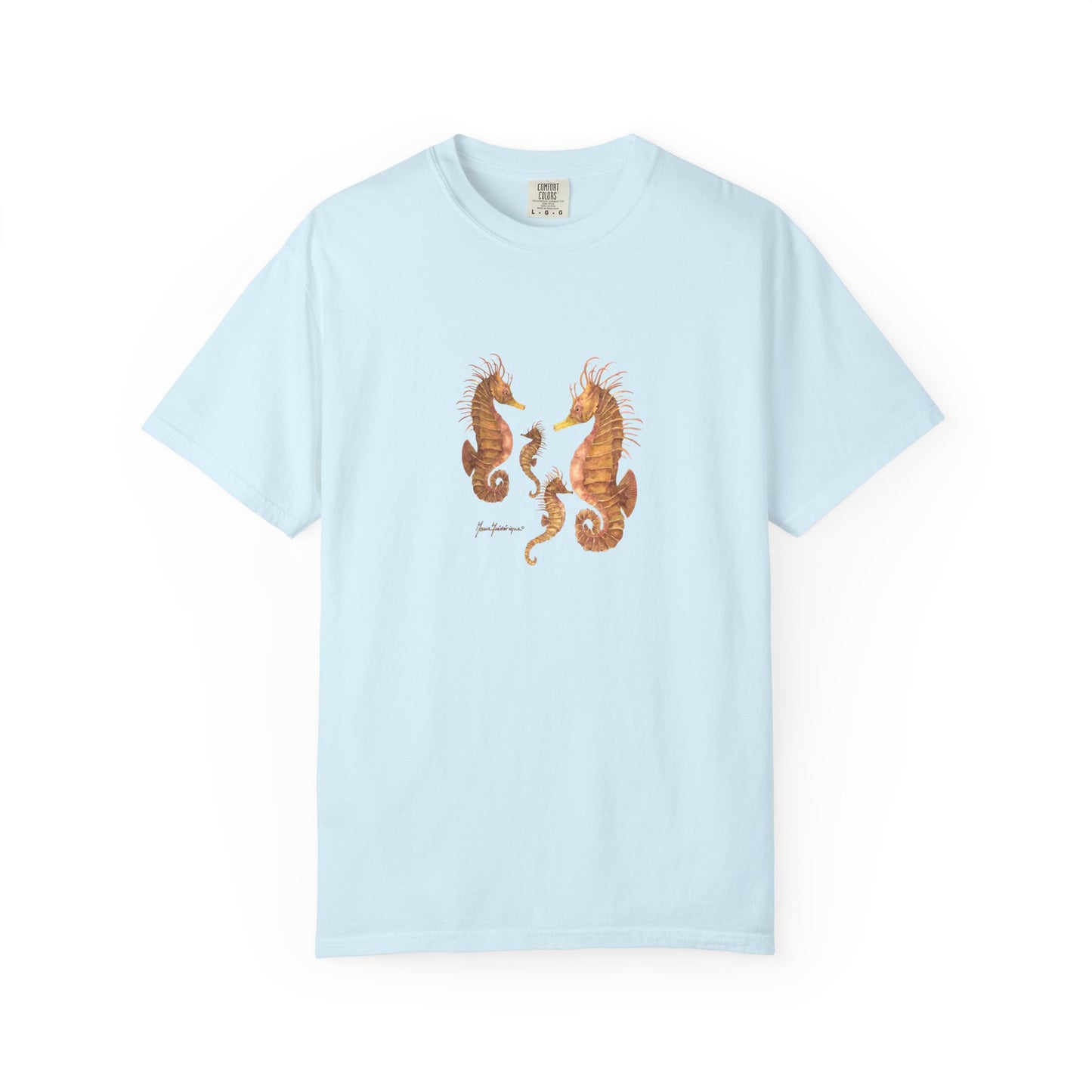 Seahorse Family Graphic Tee — Ocean-Inspired Mom, Dad & Baby Design